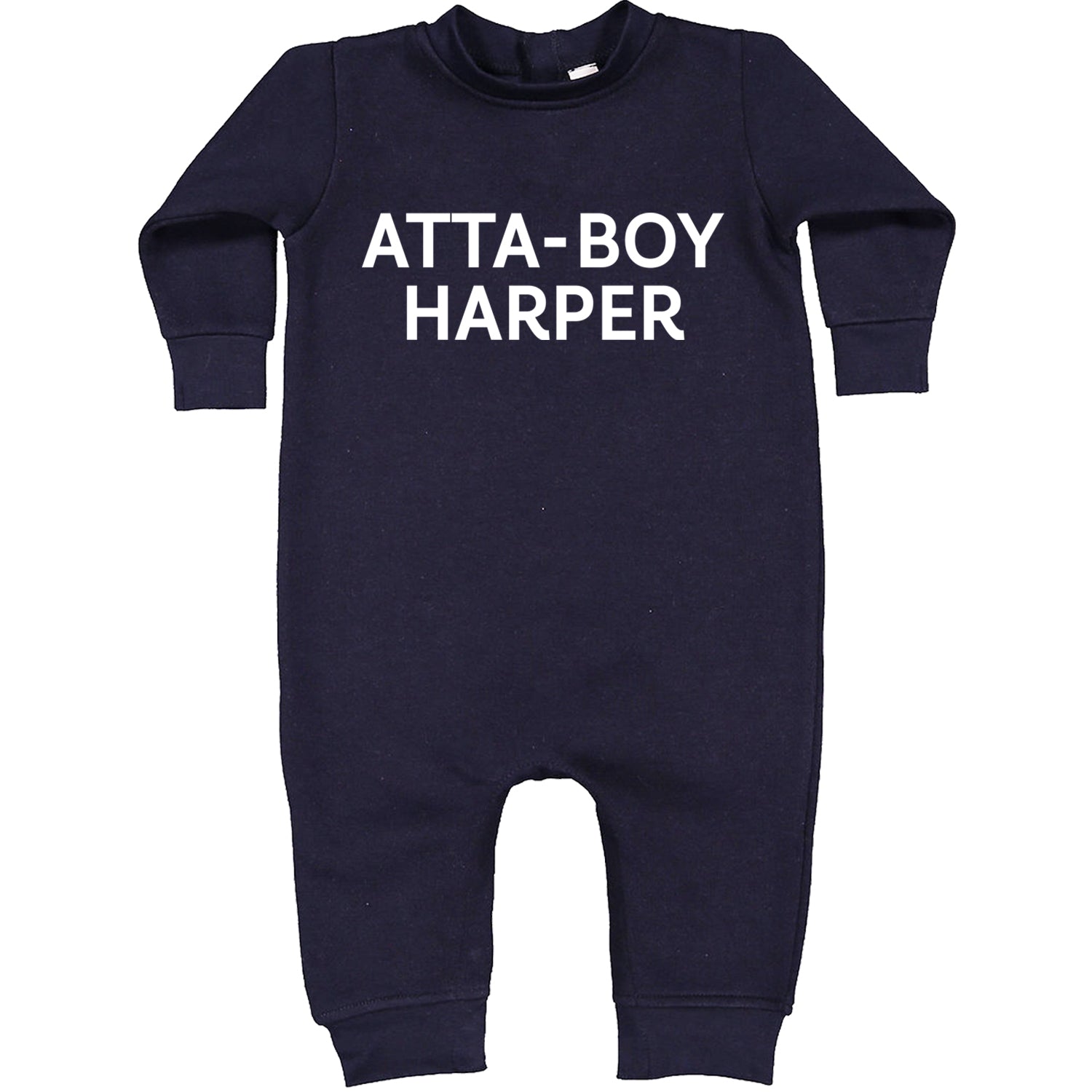 Atta-Boy Harper Philadelphia Toddler Hoodie And Infant Fleece Romper Navy Blue