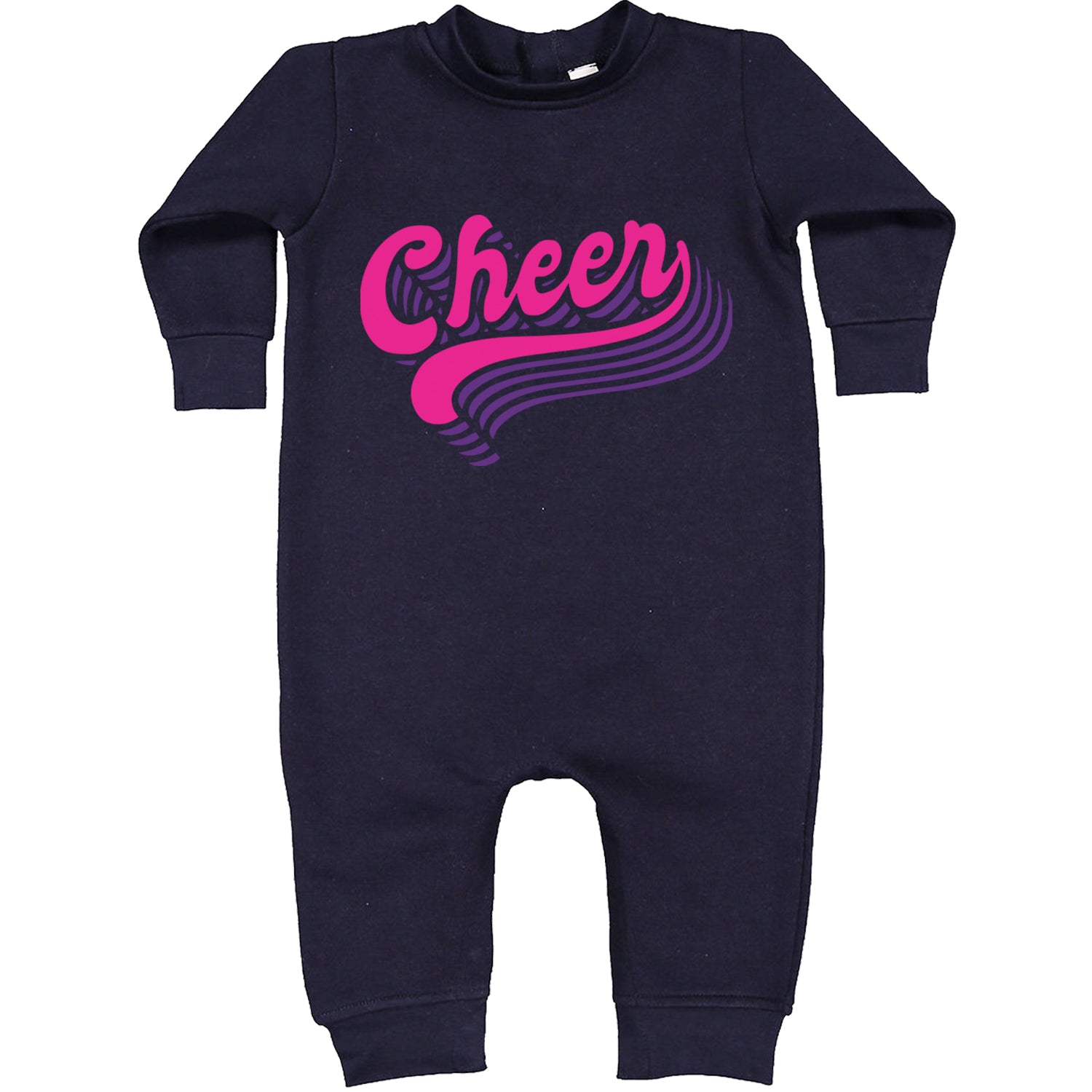 Cheer Pride Toddler Hoodie And Infant Fleece Romper Navy Blue