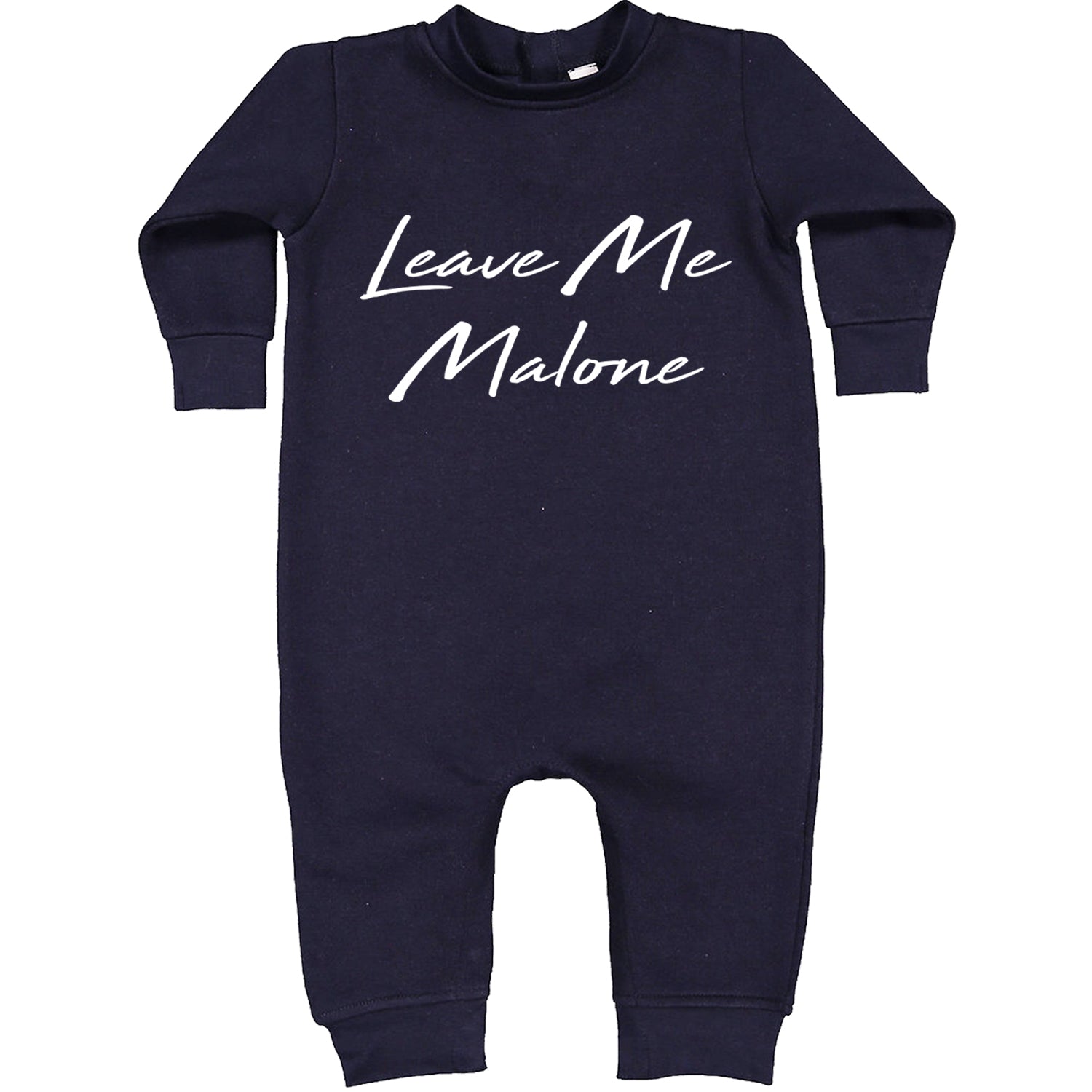 Leave Me Malone I'd Be Crying Rapper Toddler Hoodie And Infant Fleece Romper Navy Blue