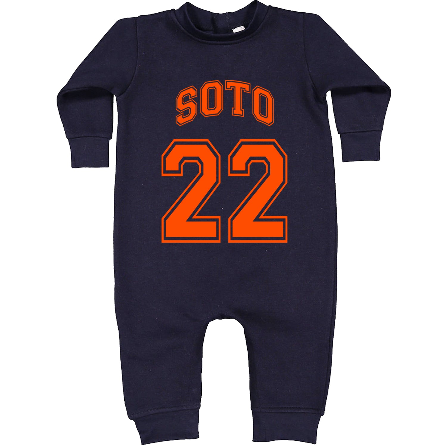 Soto Number 22 Toddler Hoodie And Infant Fleece Romper Navy Blue