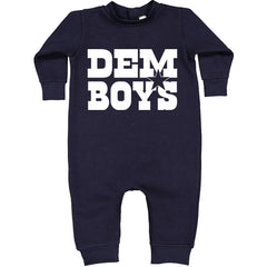 Dem Boys Dallas Football Toddler Hoodie And Infant Fleece Romper Navy Blue