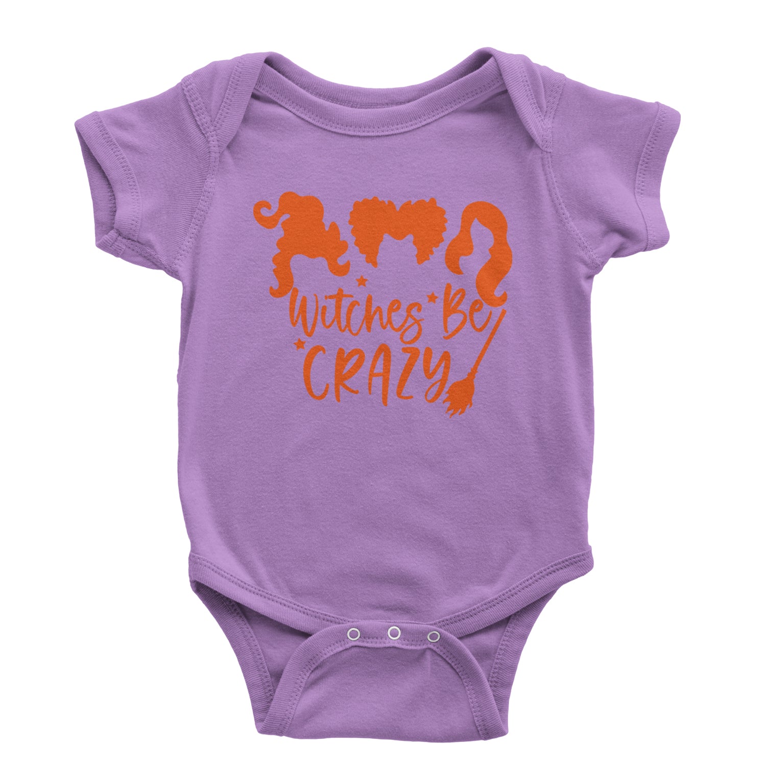 Witches Be Crazy Hocus Pocus Infant One-Piece Romper Bodysuit and Toddler T-shirt Lavender