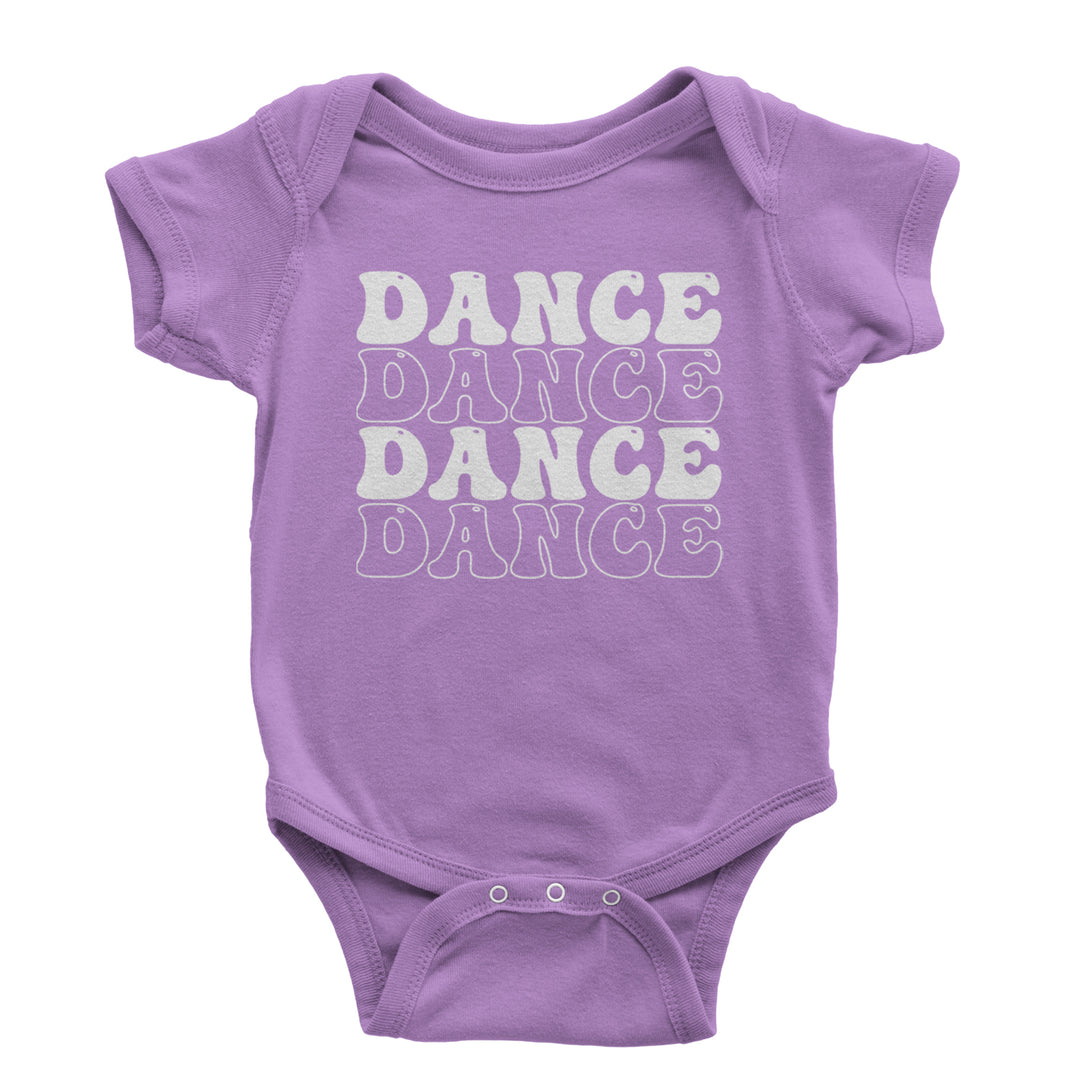 Dance Dance Dance Dance Infant One-Piece Romper Bodysuit and Toddler T-shirt Lavender