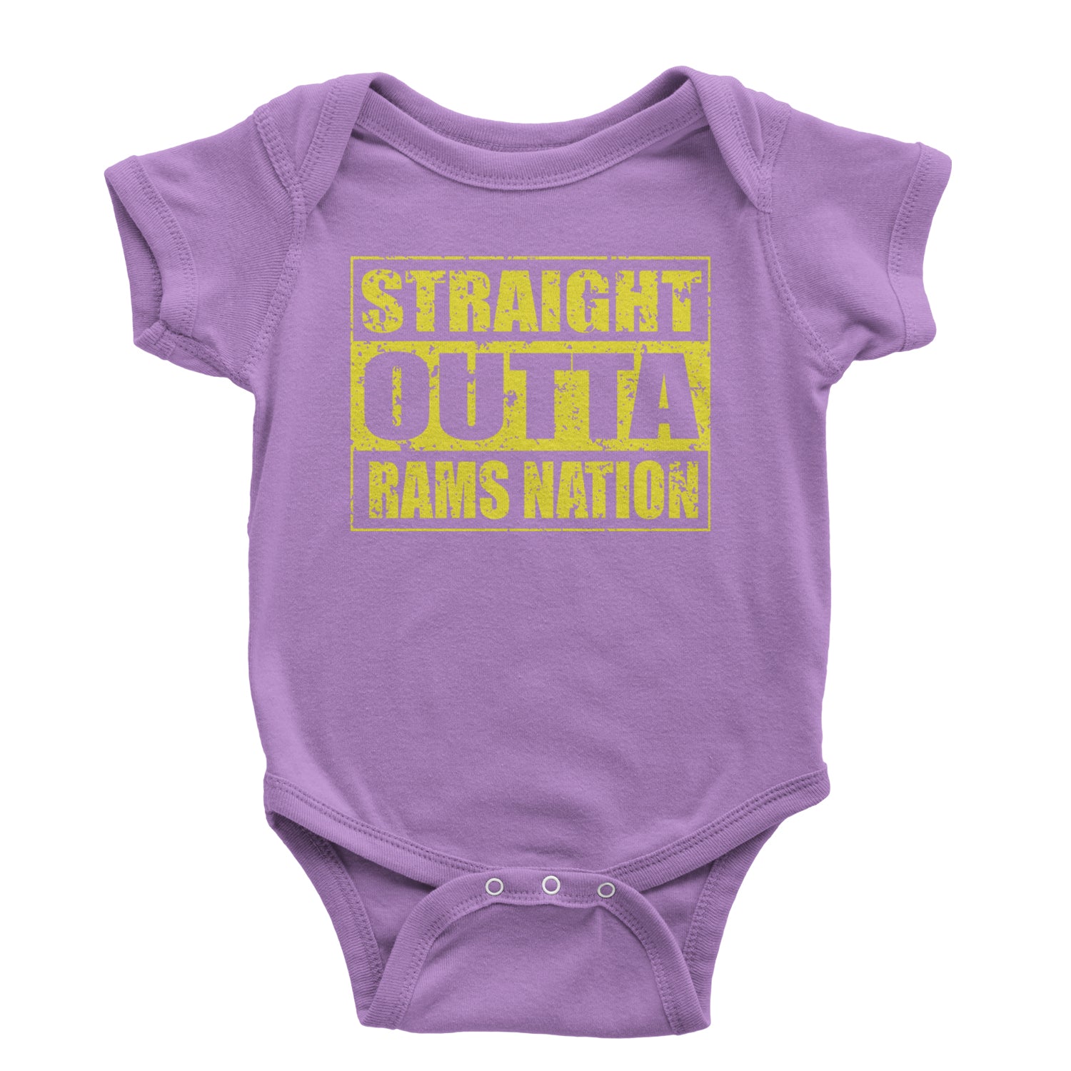 Straight Outta Rams Nation   Infant One-Piece Romper Bodysuit and Toddler T-shirt Lavender