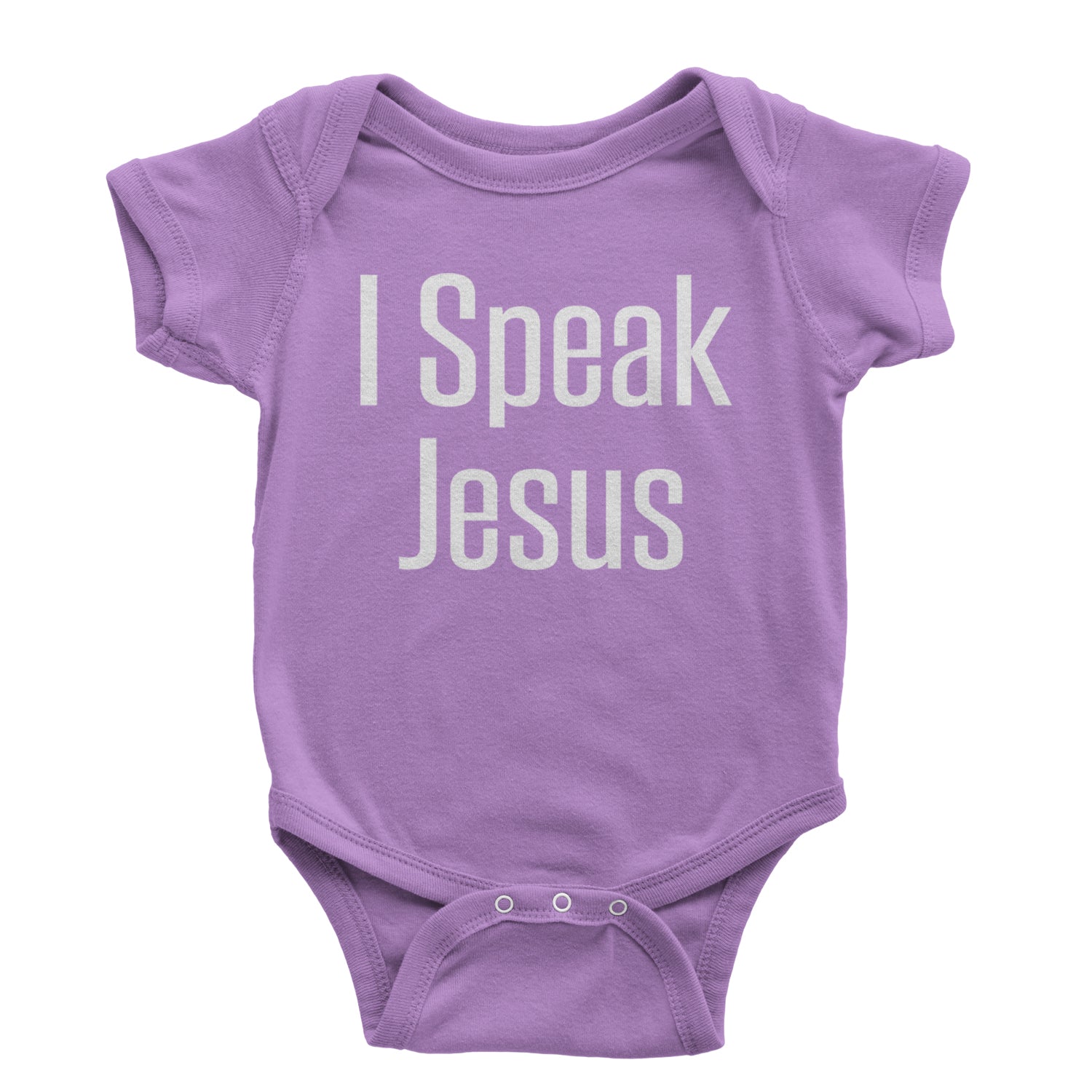 I Speak Jesus Embrace Your Faith Infant One-Piece Romper Bodysuit and Toddler T-shirt Black
