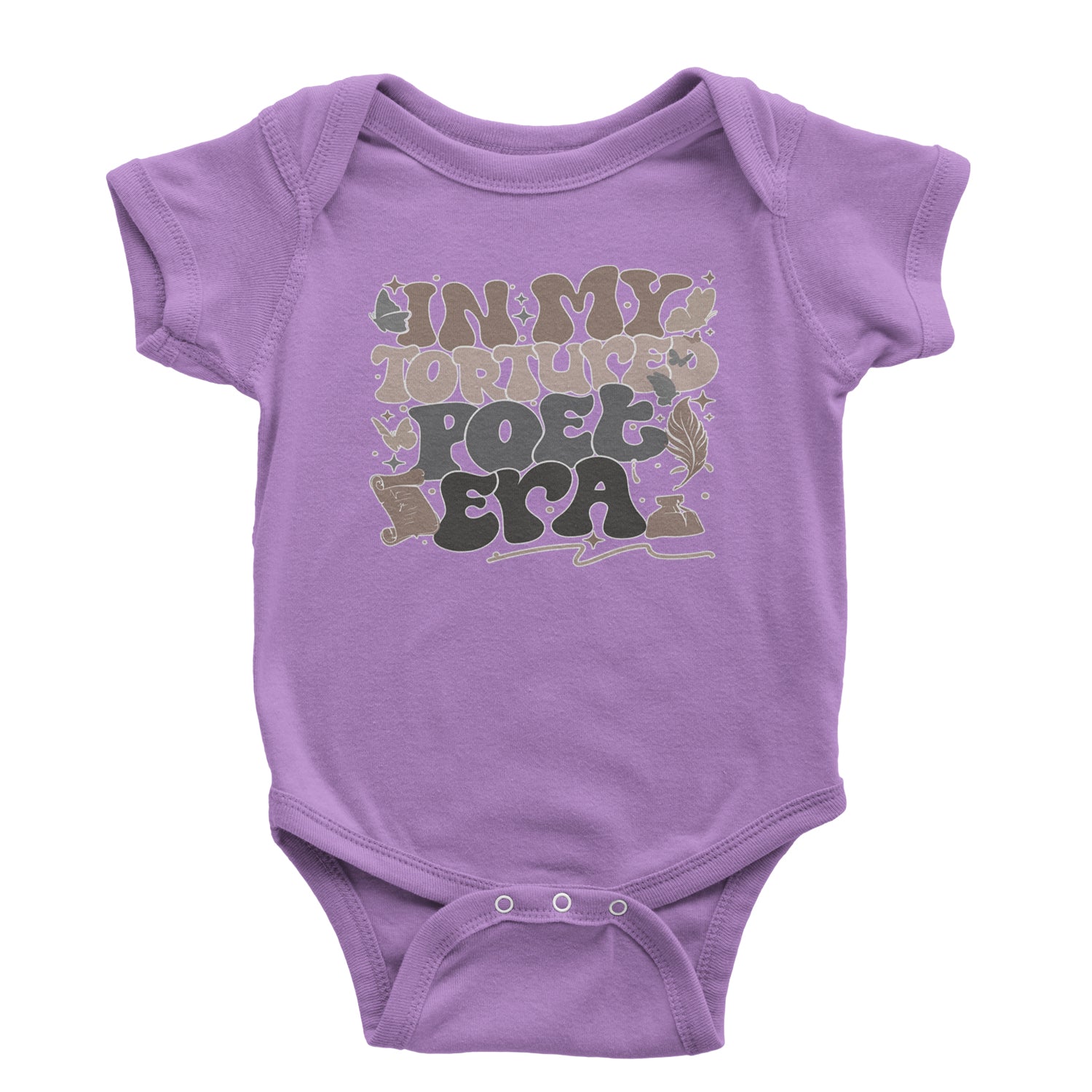 In My Tortured Poet Era TTPD Music Infant One-Piece Romper Bodysuit and Toddler T-shirt Lavender