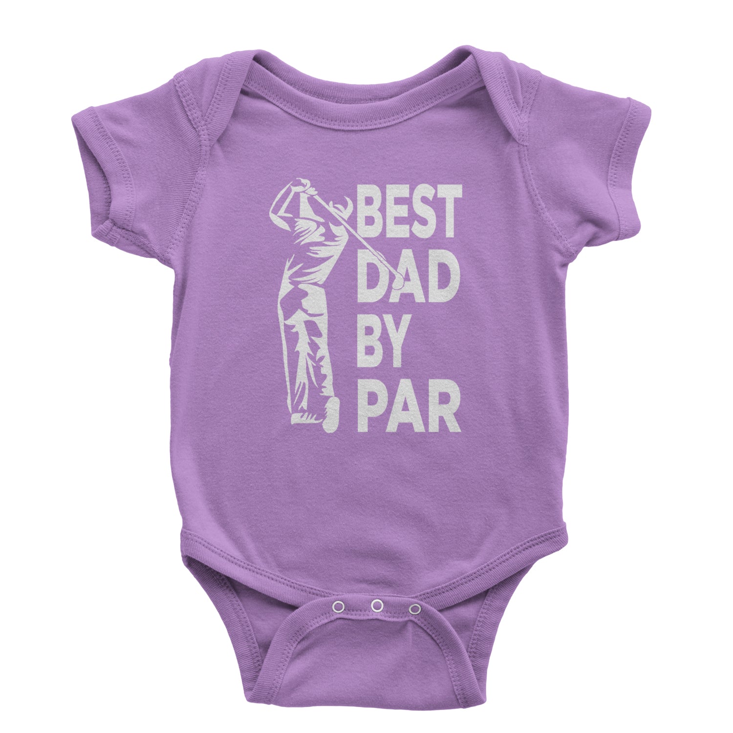 Best Dad By Par Golfing Gift For Father Infant One-Piece Romper Bodysuit and Toddler T-shirt Black