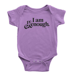 I Am Kenough Barbenheimer Infant One-Piece Romper Bodysuit and Toddler T-shirt Lavender