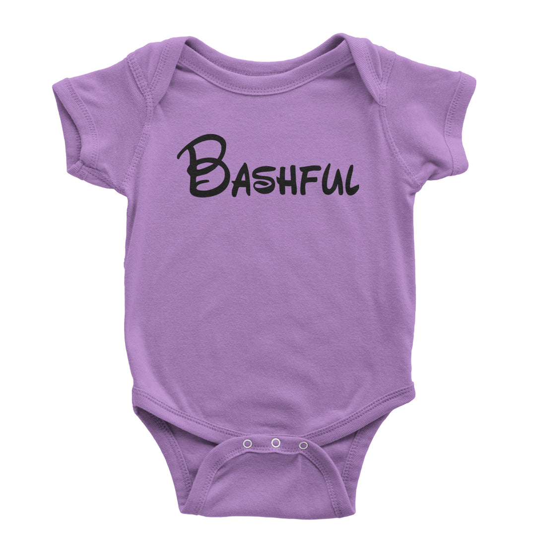 Bashful - 7 Dwarfs Costume Infant One-Piece Romper Bodysuit and Toddler T-shirt Lavender