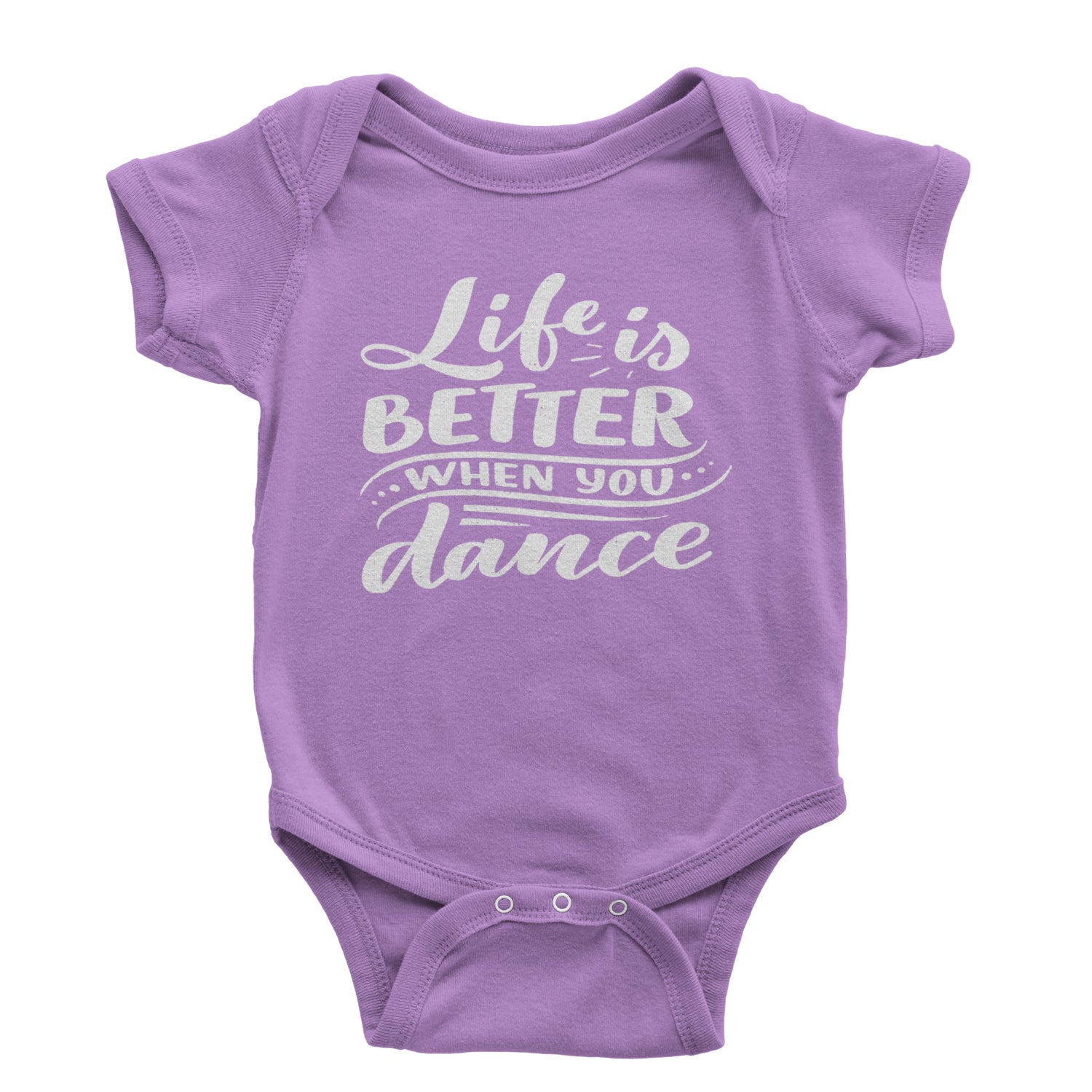 Life is Better When You Dance Infant One-Piece Romper Bodysuit and Toddler T-shirt Black