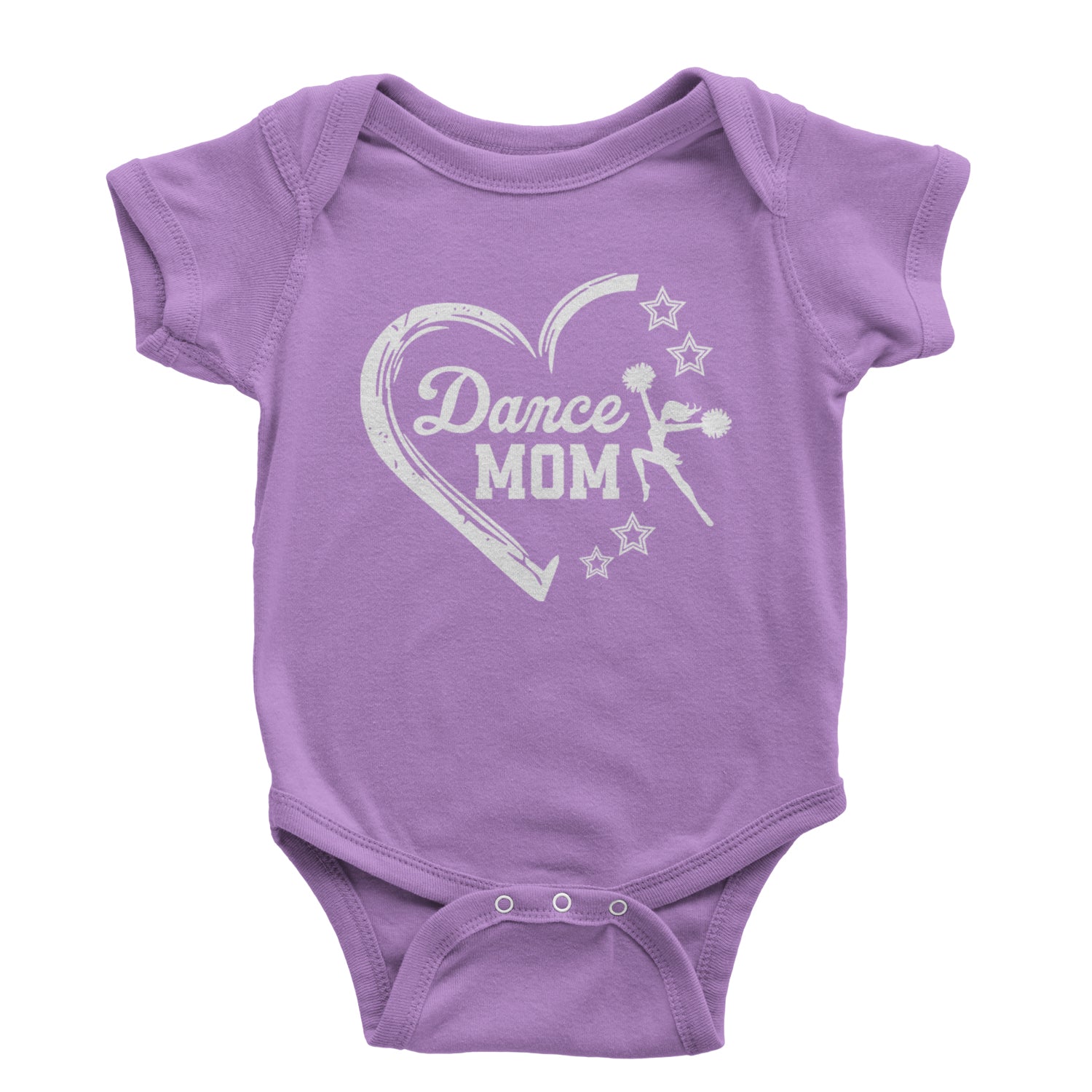 Heart Dance Mom Love Infant One-Piece Romper Bodysuit and Toddler T-shirt Black