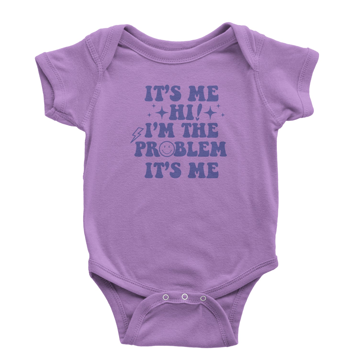 It's Me Hi I'm The Problem Infant One-Piece Romper Bodysuit and Toddler T-shirt Lavender