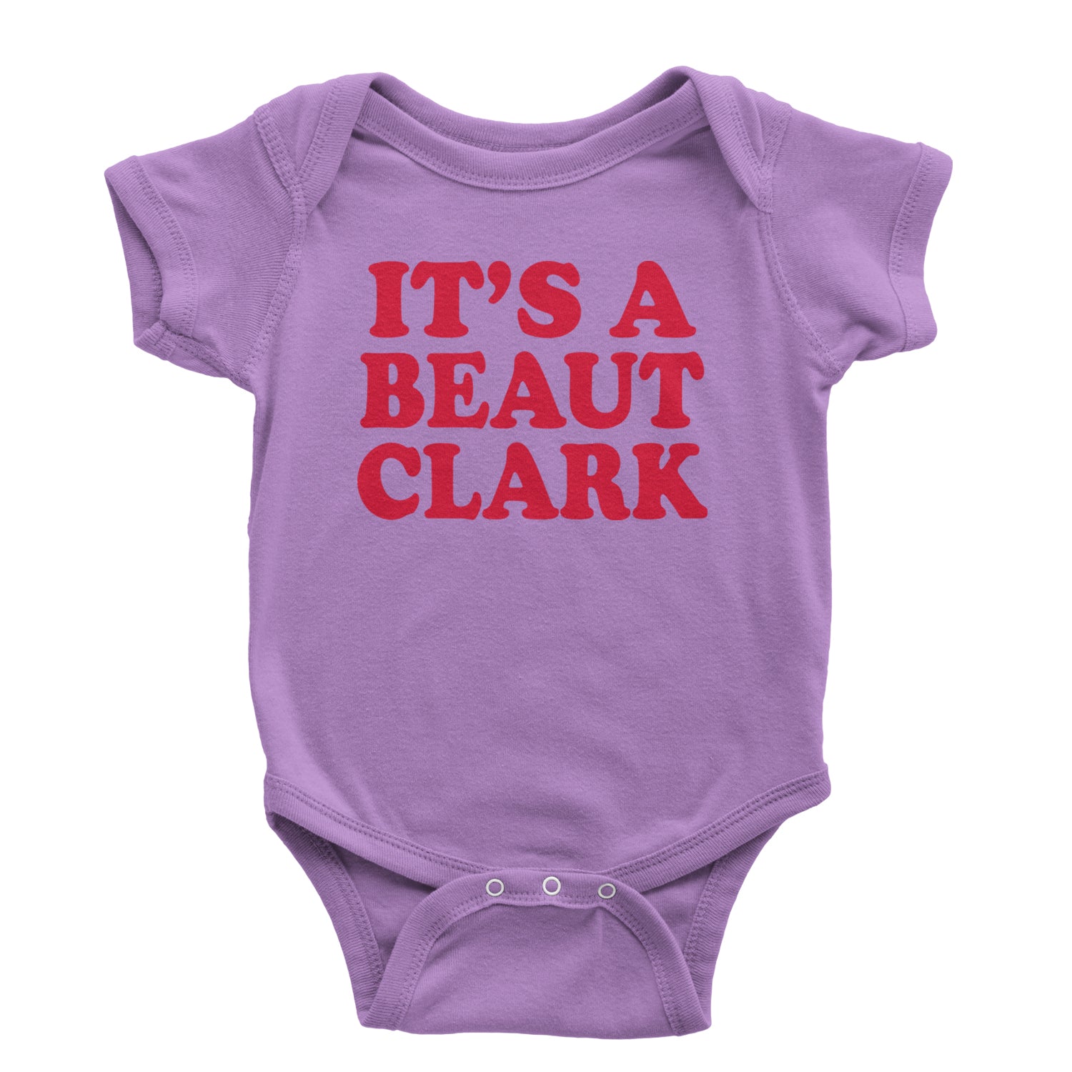 It's a Beaut Clark Festive Christmas Infant One-Piece Romper Bodysuit and Toddler T-shirt Lavender