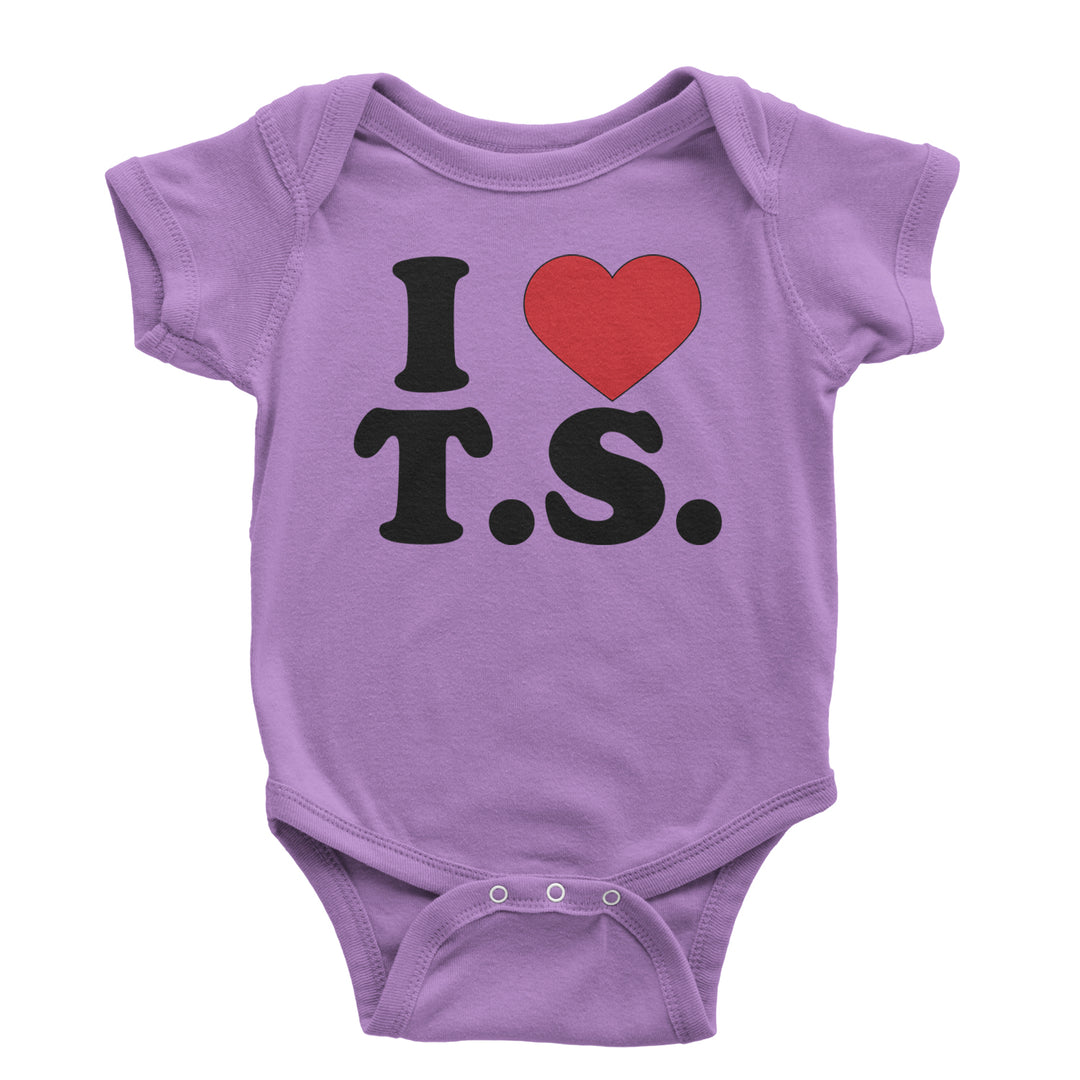 I Heart T.S. Concert Music Lover  Infant One-Piece Romper Bodysuit and Toddler T-shirt Lavender