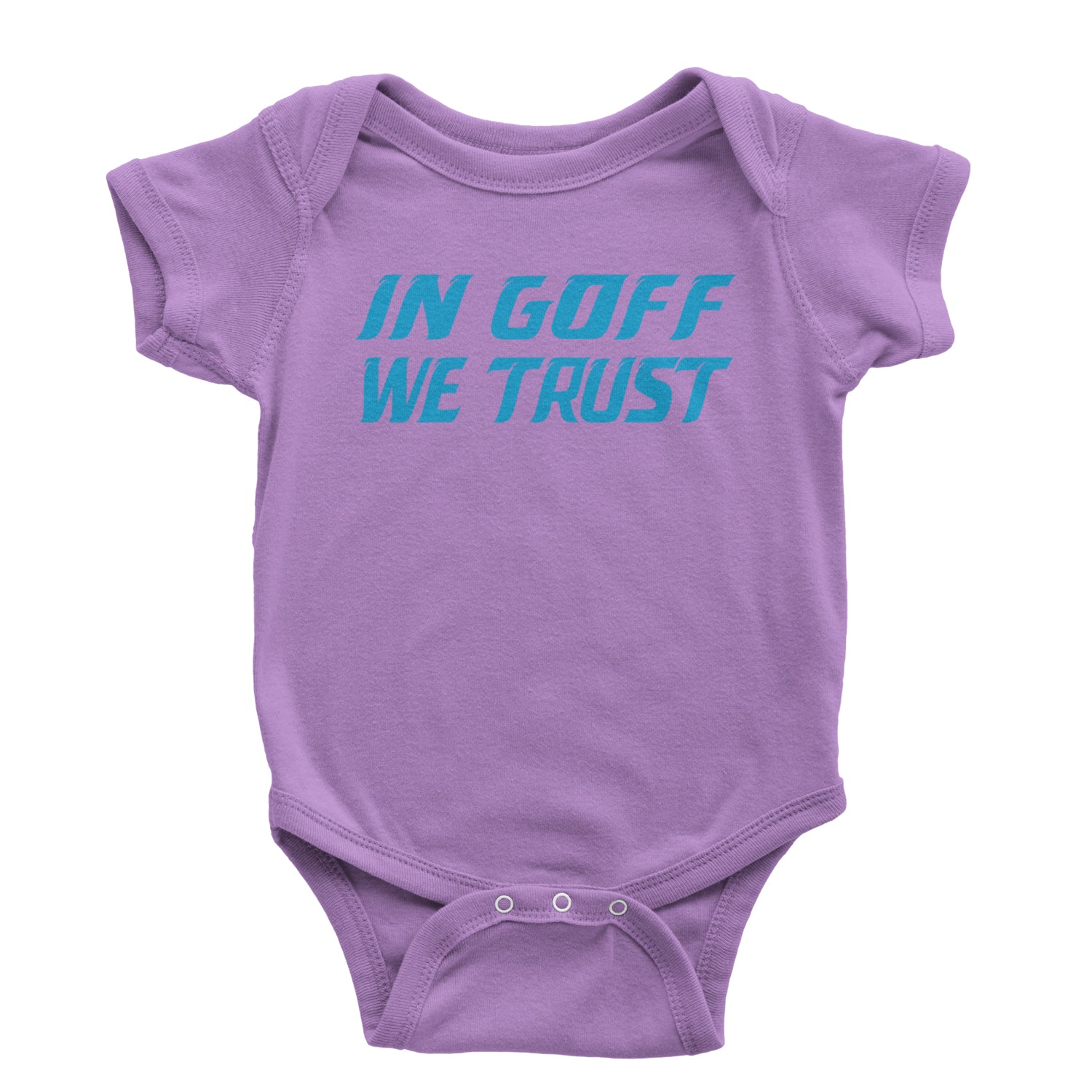 In Goff We Trust Detroit Infant One-Piece Romper Bodysuit and Toddler T-shirt Lavender