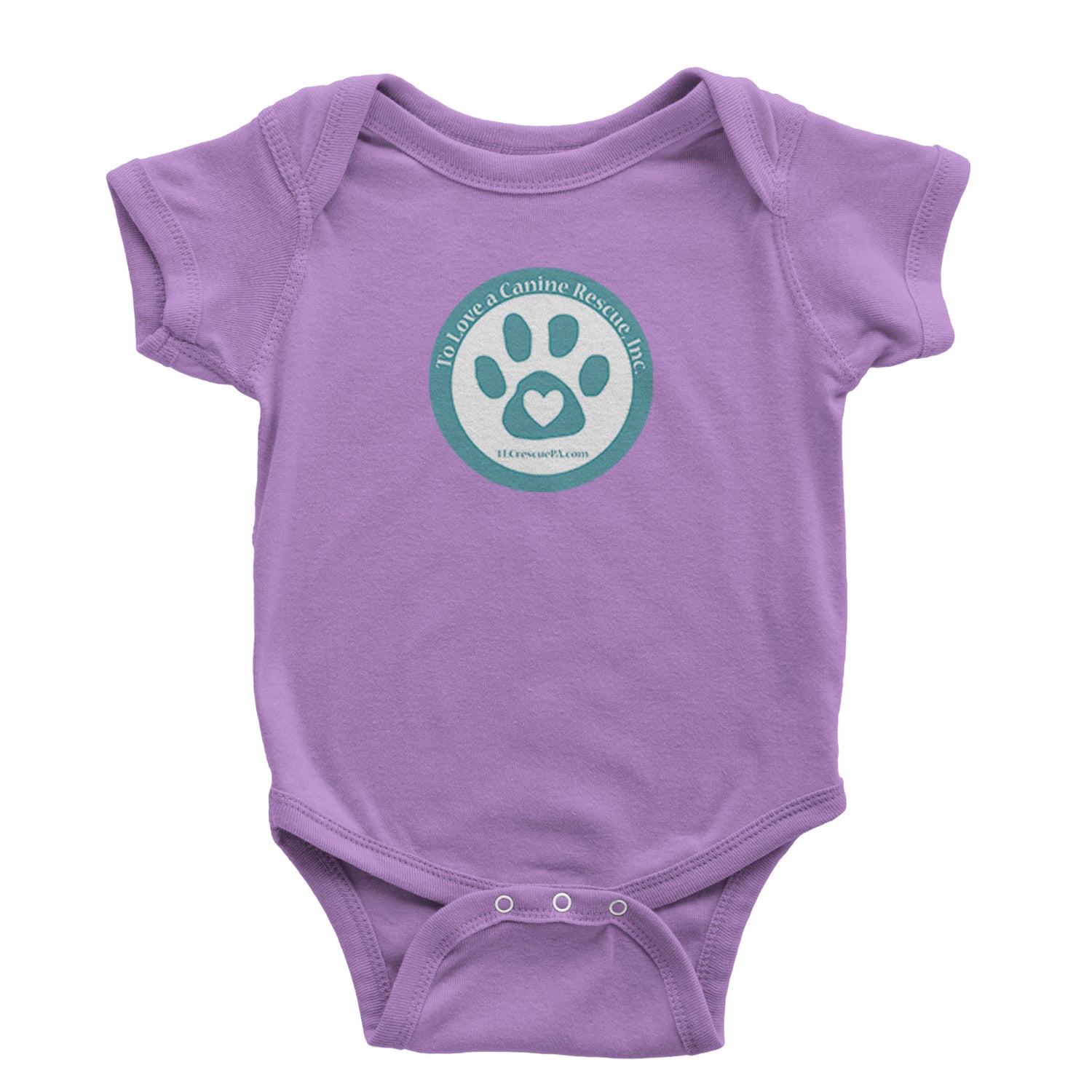 TLC To Love a Canine Dog Rescue Teal Infant One-Piece Romper Bodysuit and Toddler T-shirt Black