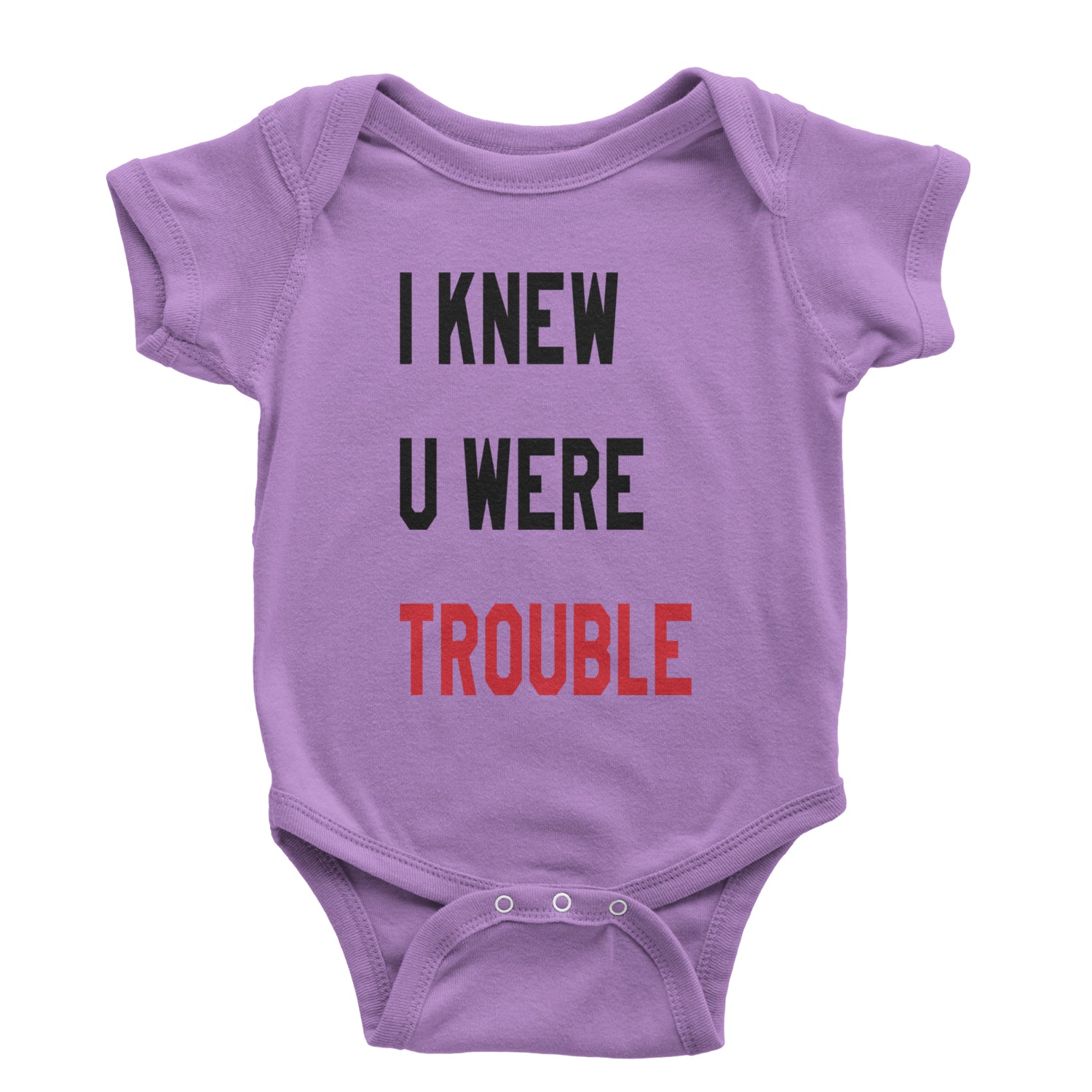 I Knew You Were Trouble New TTPD Era Infant One-Piece Romper Bodysuit and Toddler T-shirt White