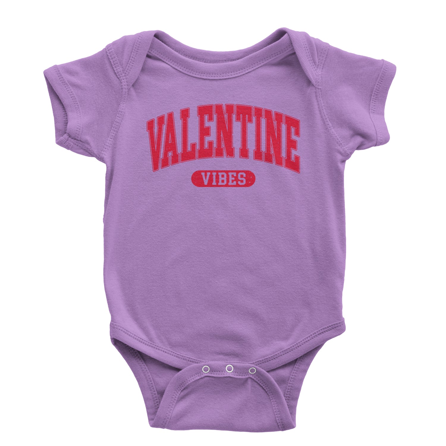 Valentines Vibes Infant One-Piece Romper Bodysuit and Toddler T-shirt Lavender