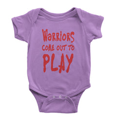Warriors Come Out To Play  Infant One-Piece Romper Bodysuit and Toddler T-shirt Lavender