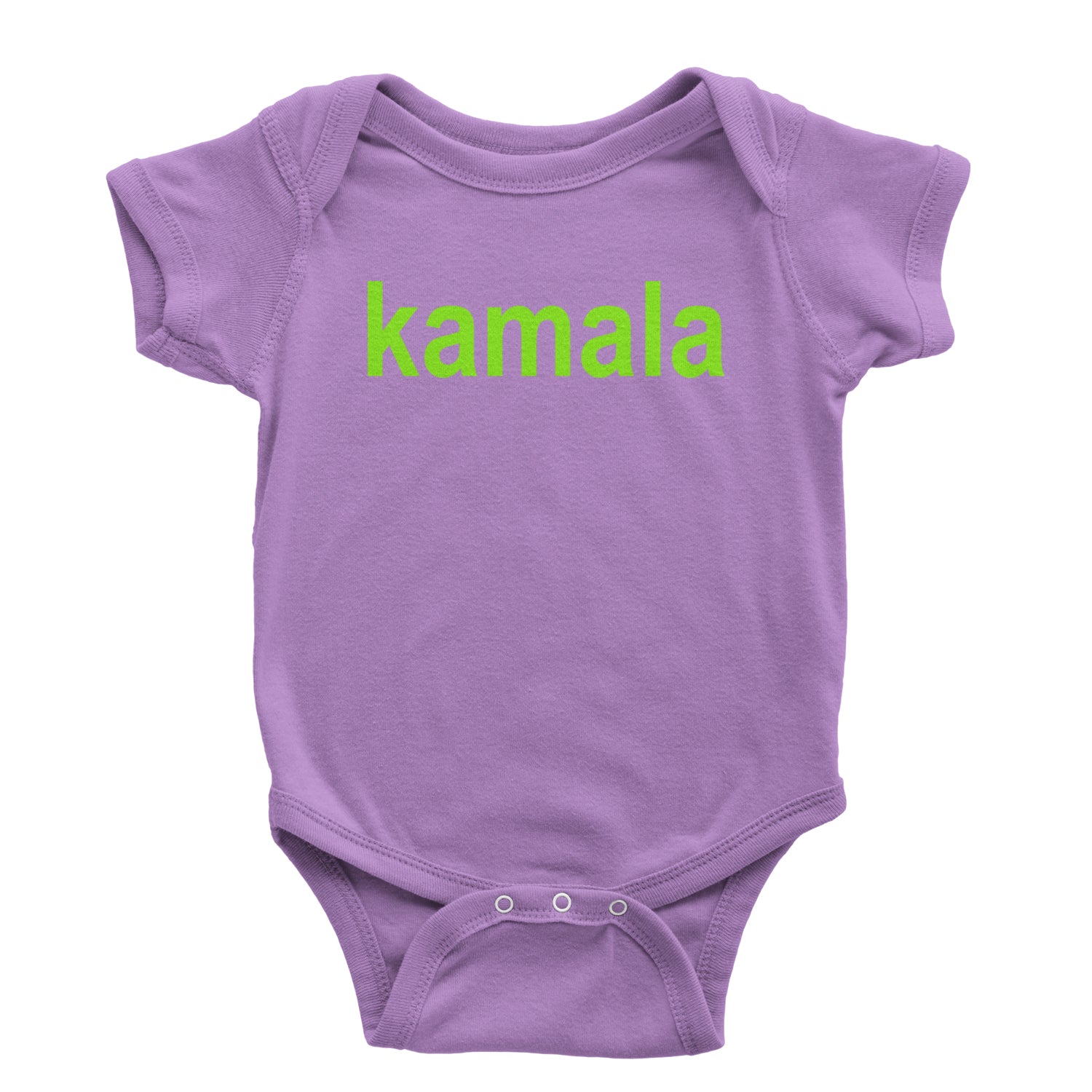 Kamala Bright Green Brat Coconut Tree Infant One-Piece Romper Bodysuit and Toddler T-shirt Lavender