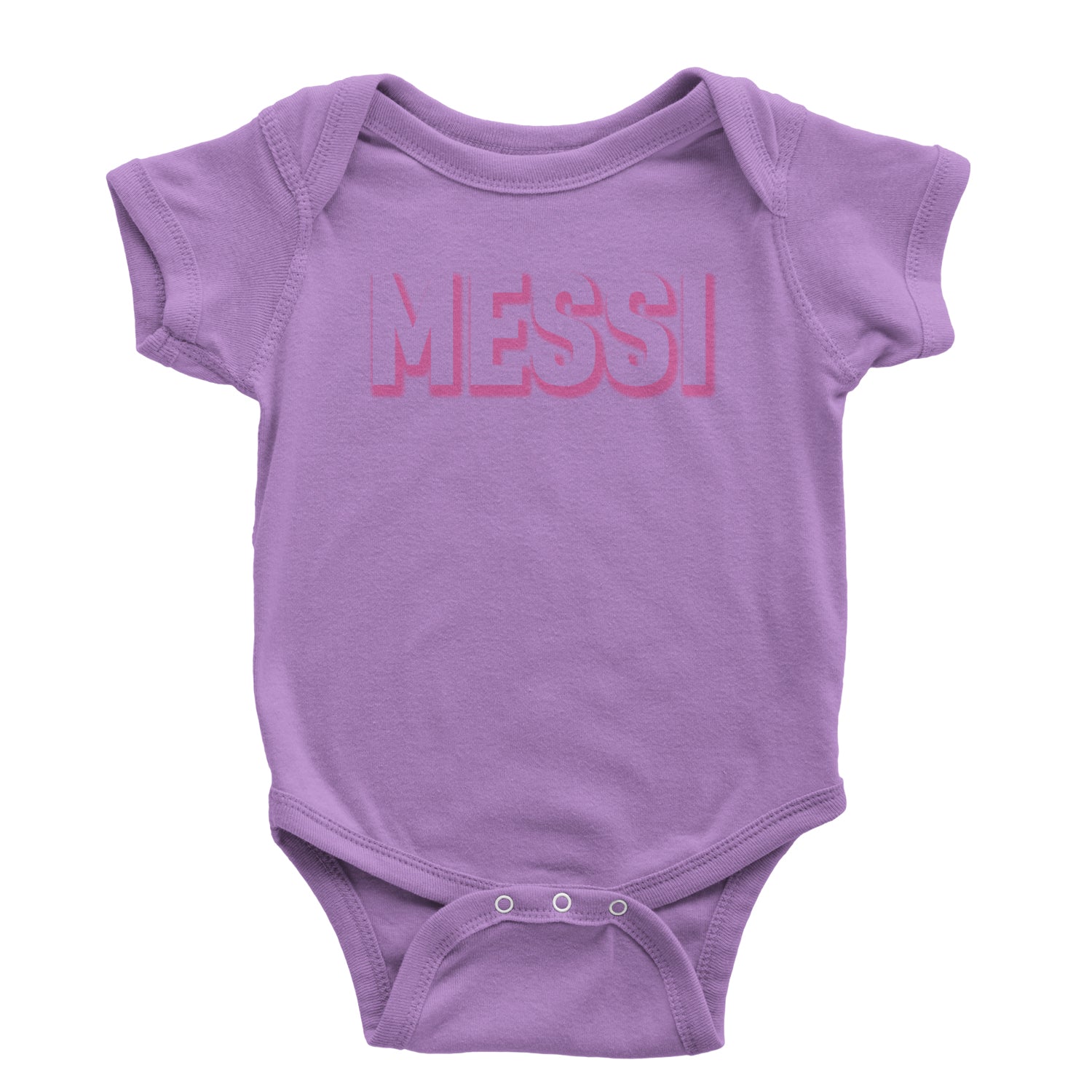 Messi OUTLINE Miami Futbol Infant One-Piece Romper Bodysuit and Toddler T-shirt Lavender