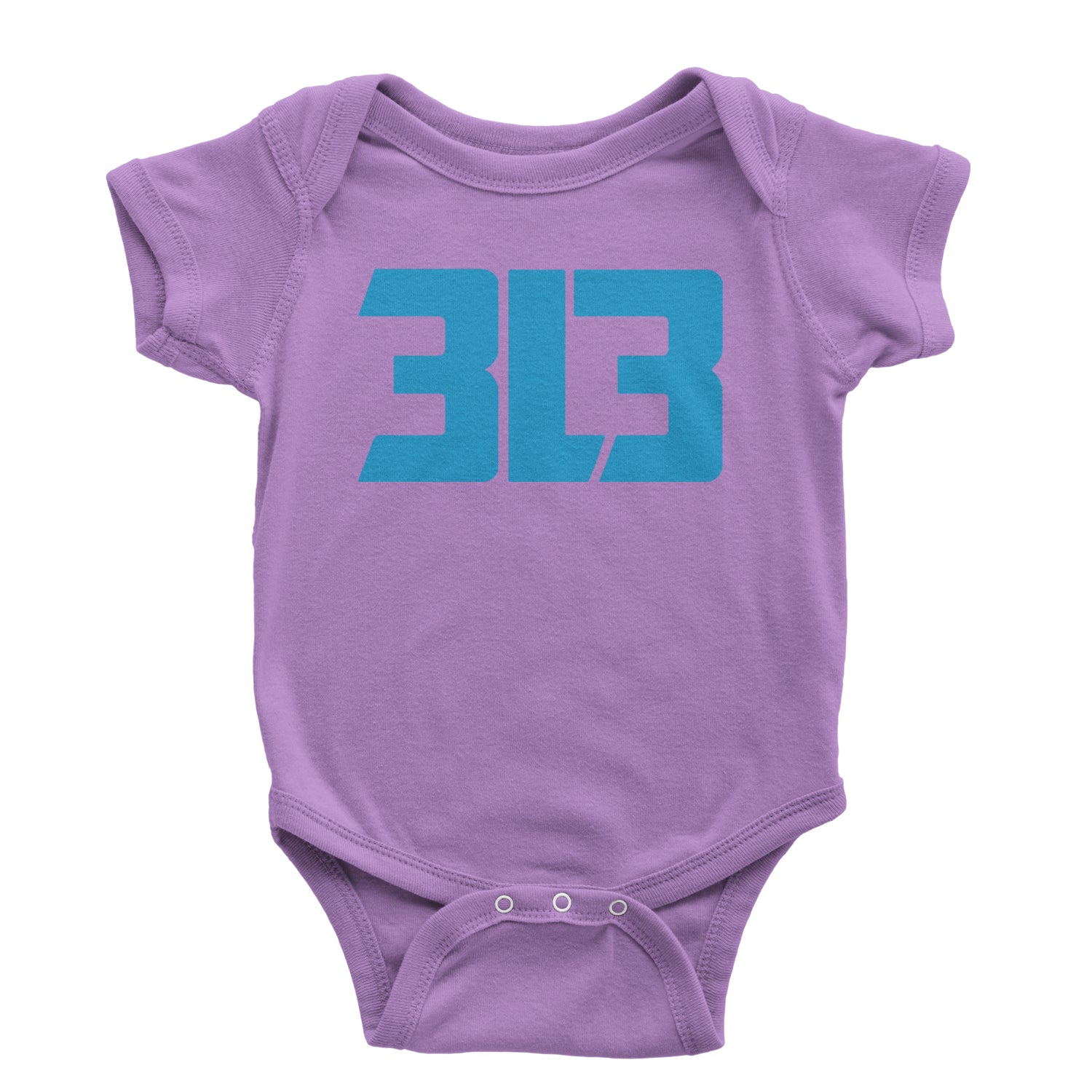 3L3 From The 313 Detroit Football Infant One-Piece Romper Bodysuit and Toddler T-shirt Lavender