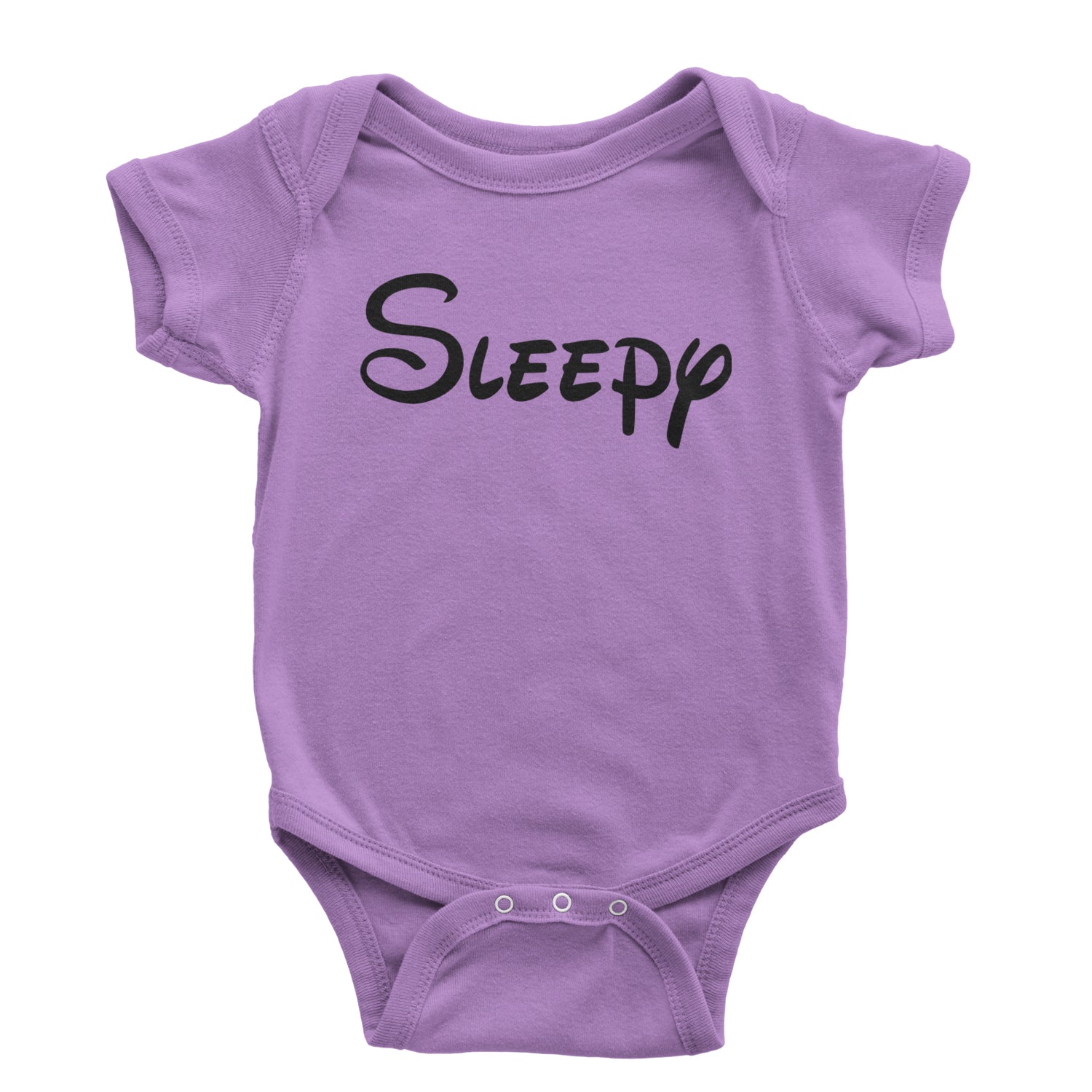 Sleepy - 7 Dwarfs Costume Infant One-Piece Romper Bodysuit and Toddler T-shirt Lavender