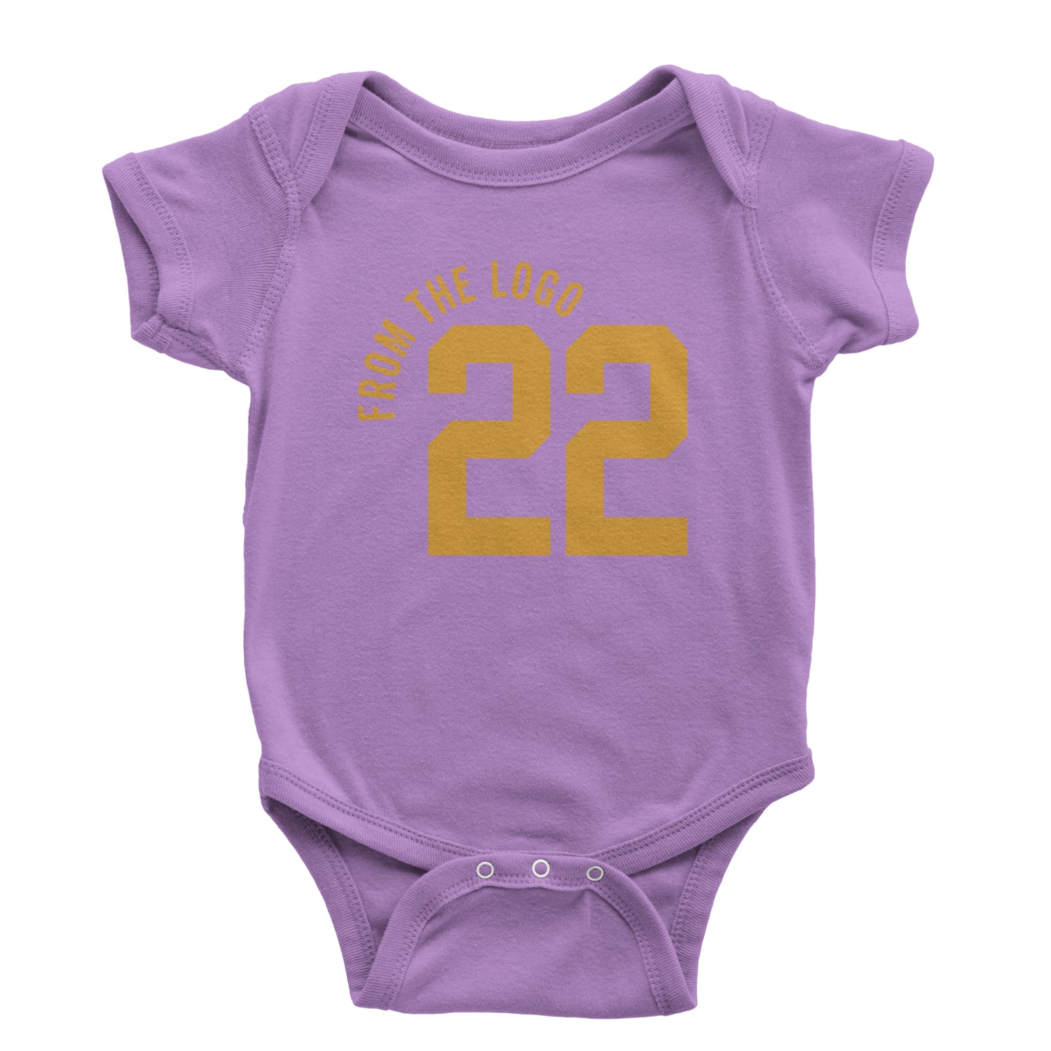 From The Logo #22 Basketball Infant One-Piece Romper Bodysuit and Toddler T-shirt Lavender