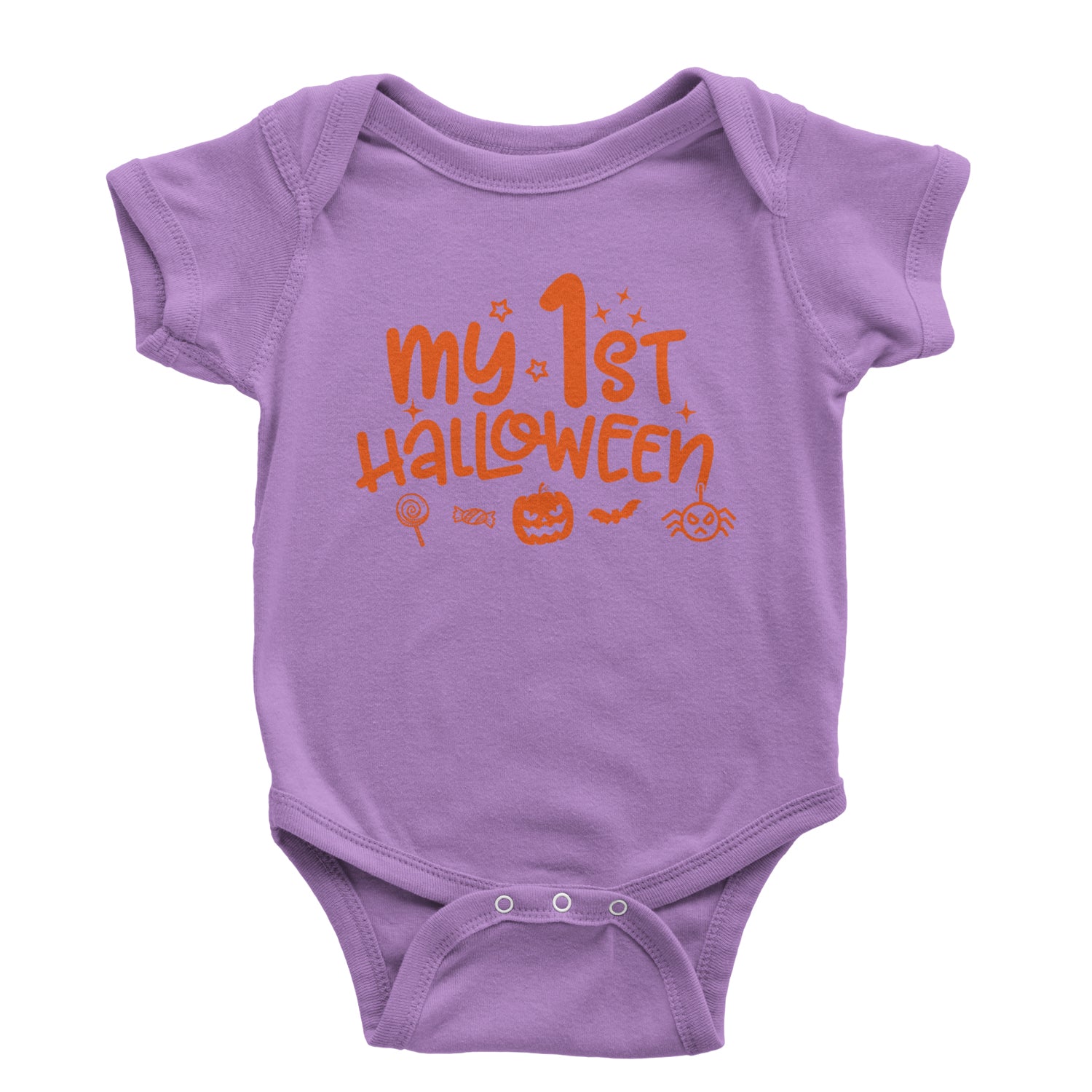 My First Halloween Infant One-Piece Romper Bodysuit and Toddler T-shirt Lavender