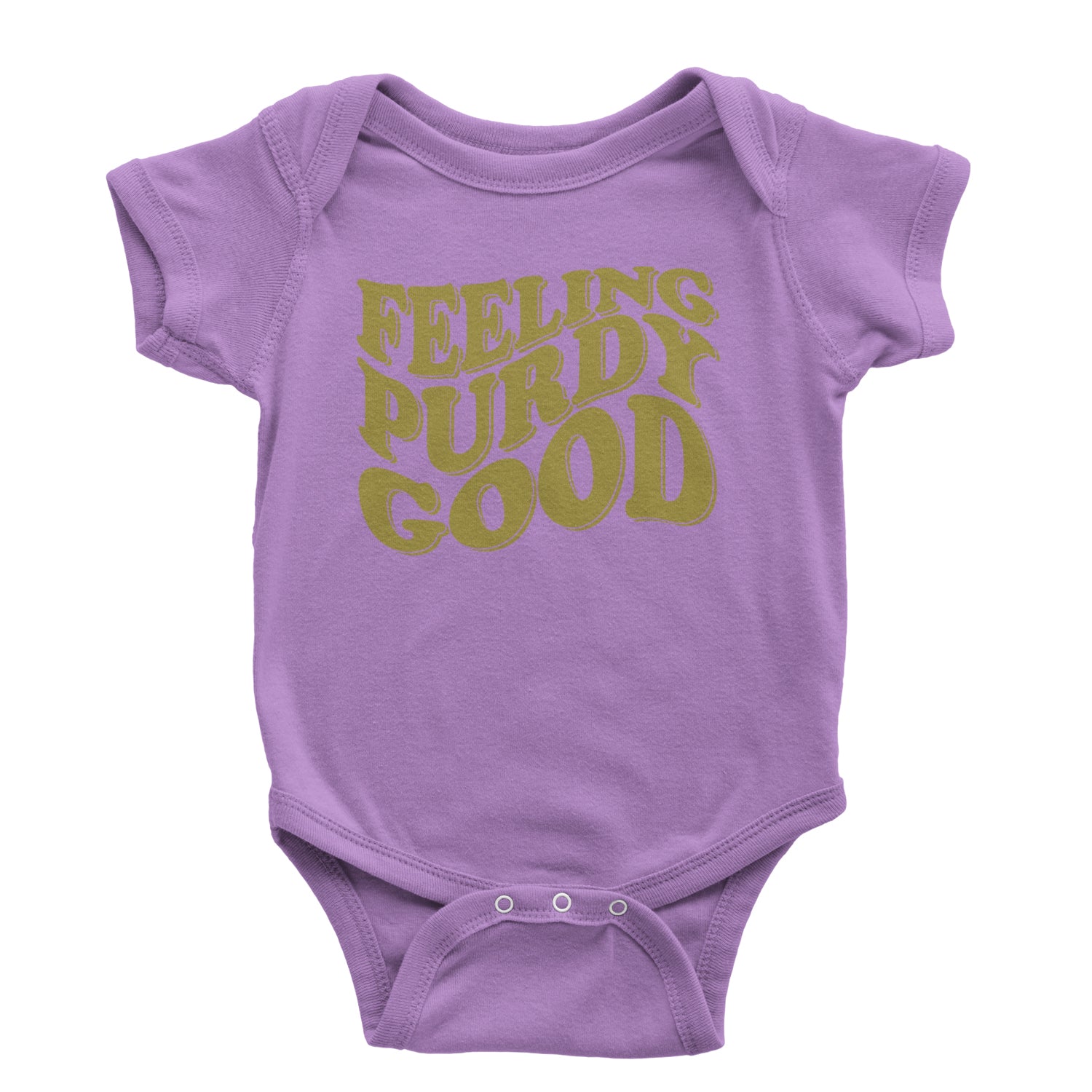 Feeling Purdy Good San Francisco Infant One-Piece Romper Bodysuit and Toddler T-shirt Lavender