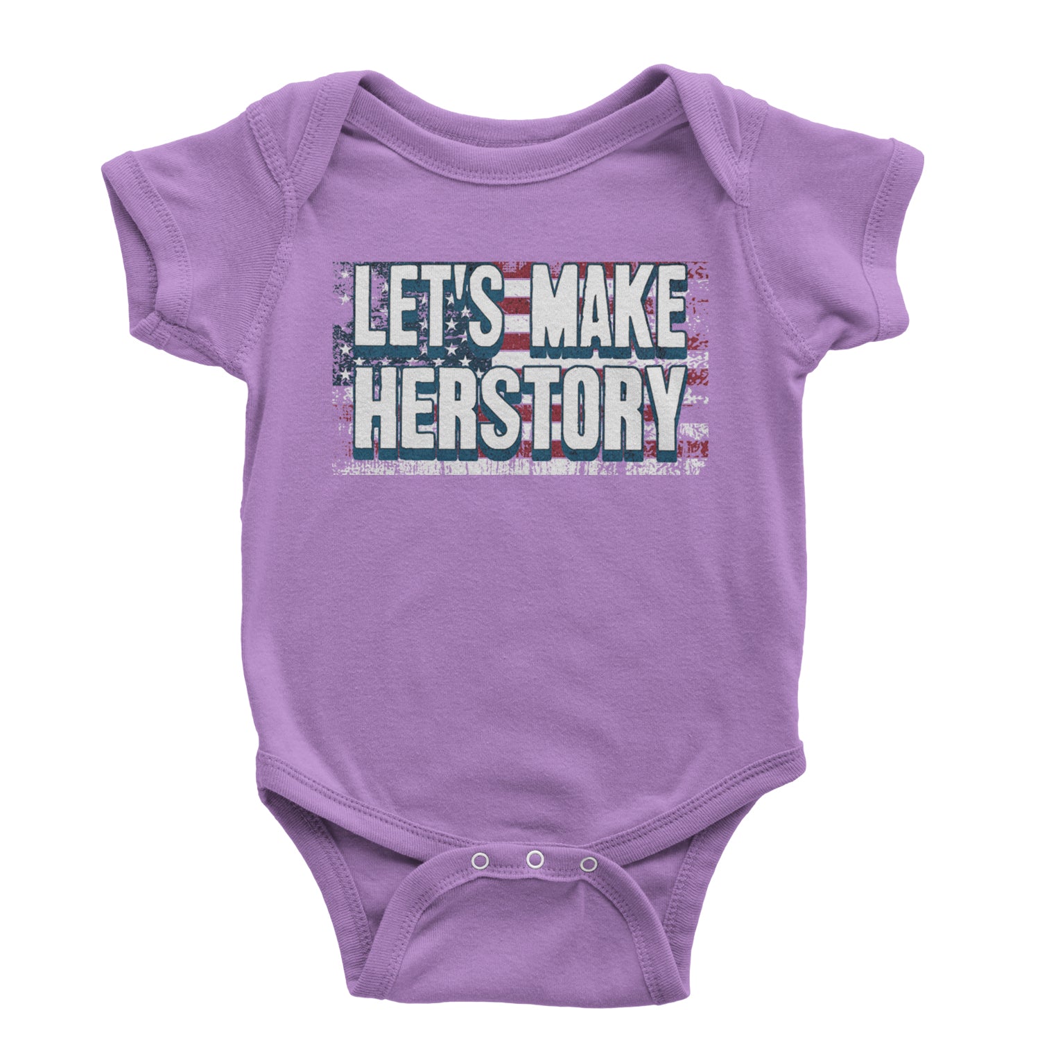 Lets Make Herstory - Support Kamala Harris For President 2024 Infant One-Piece Romper Bodysuit and Toddler T-shirt Lavender