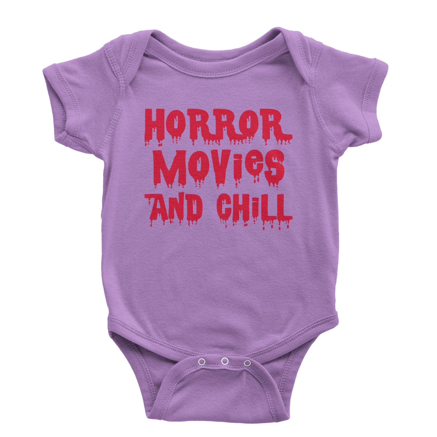 Horror Movies and Chill Infant One-Piece Romper Bodysuit and Toddler T-shirt Lavender