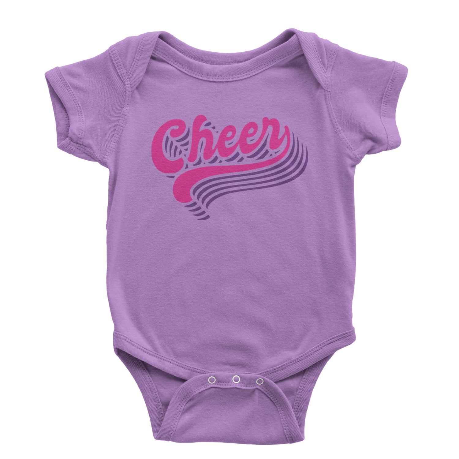 Cheer Pride Infant One-Piece Romper Bodysuit and Toddler T-shirt Lavender