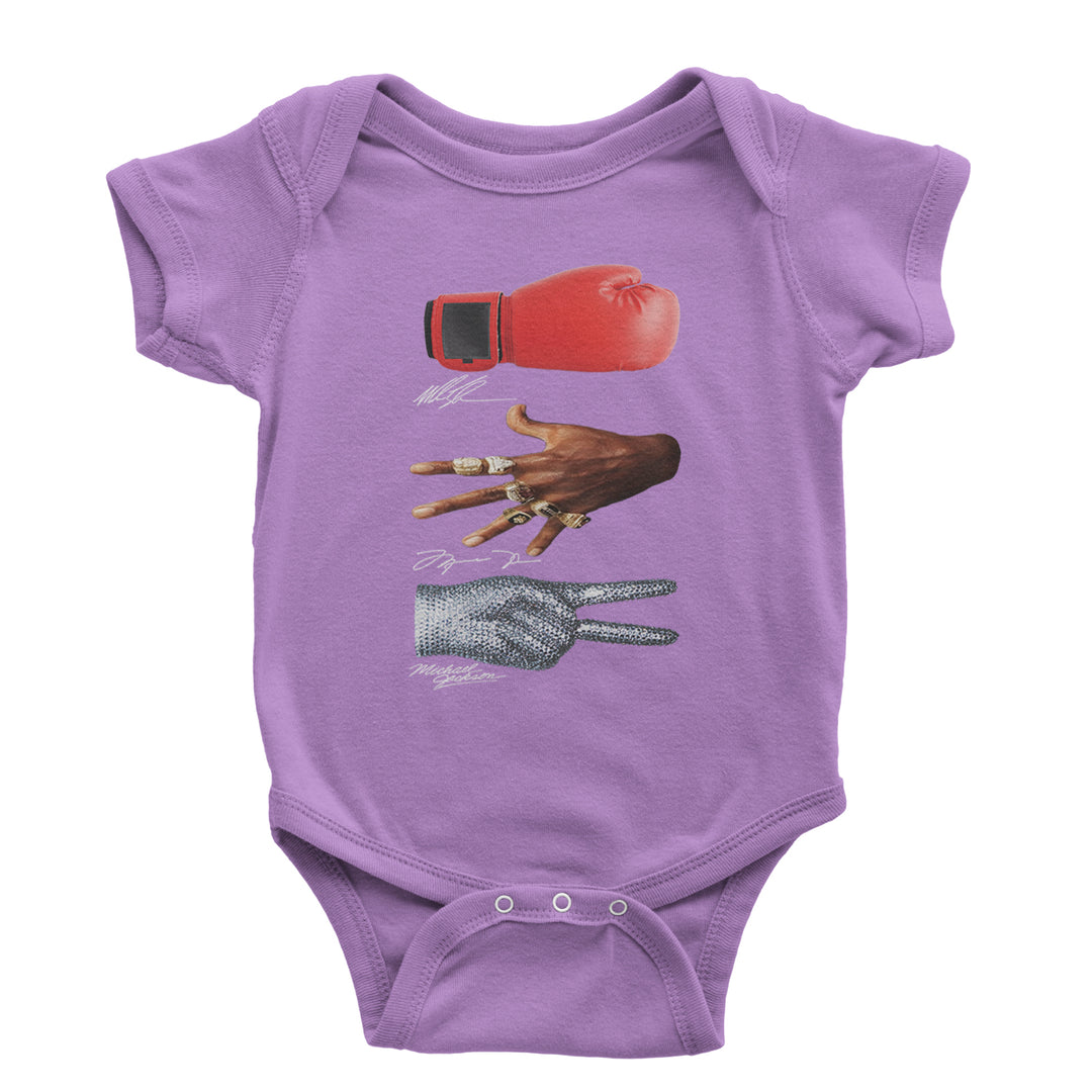 Tyson Jordan Jackson Iconic Michaels Infant One-Piece Romper Bodysuit and Toddler T-shirt Lavender