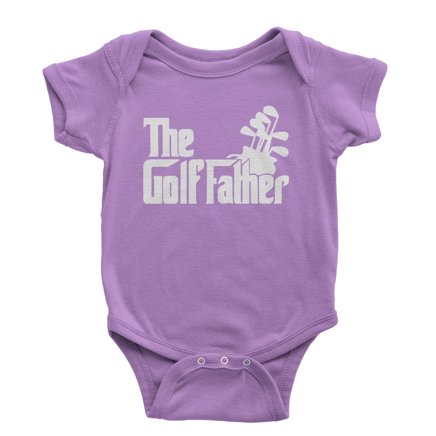 The Golf Father Golfing Dad  Infant One-Piece Romper Bodysuit and Toddler T-shirt Black