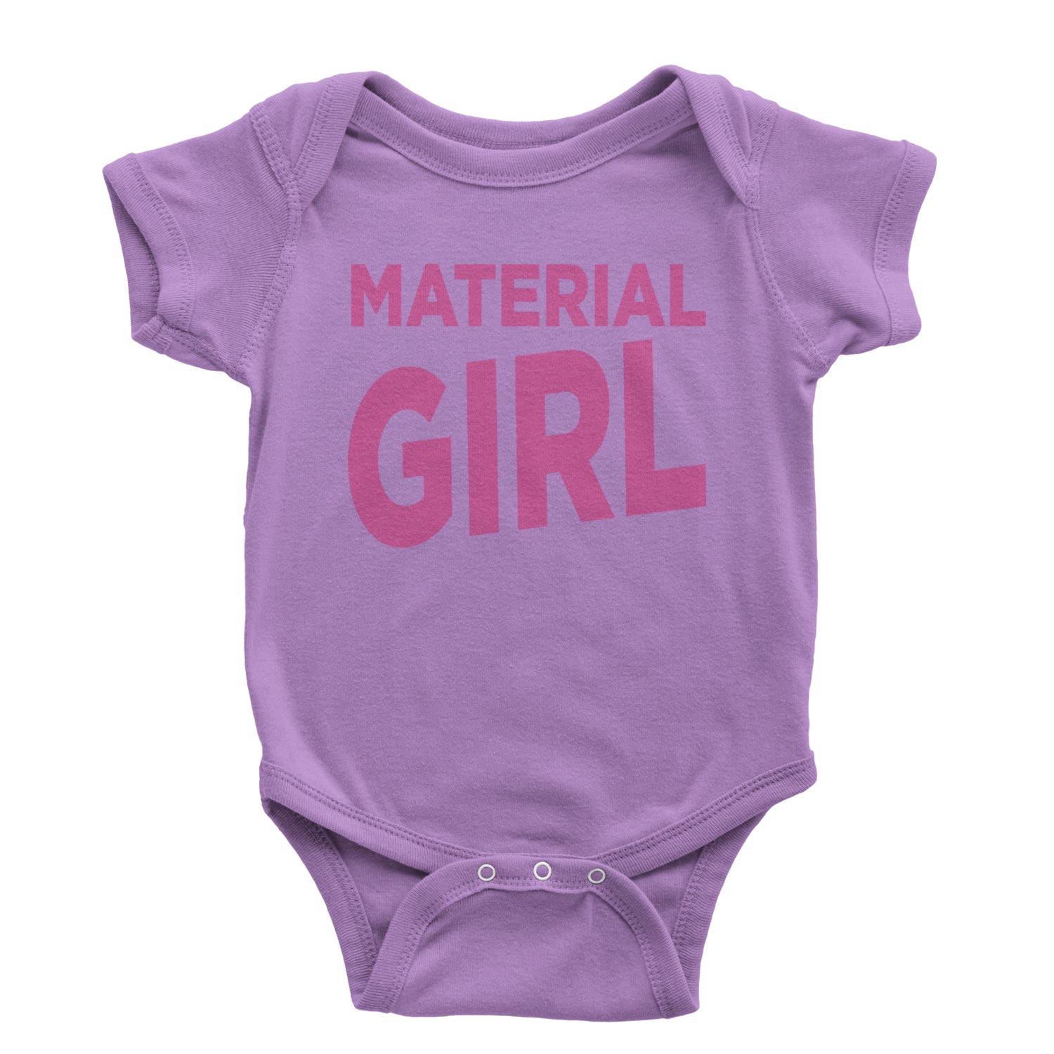 Material Girl 80's Retro Celebration Infant One-Piece Romper Bodysuit and Toddler T-shirt Lavender