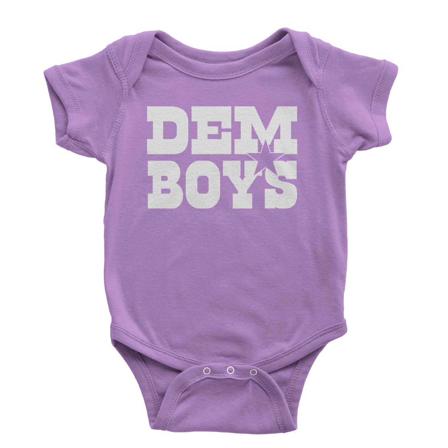 Dem Boys Dallas Football Infant One-Piece Romper Bodysuit and Toddler T-shirt Lavender