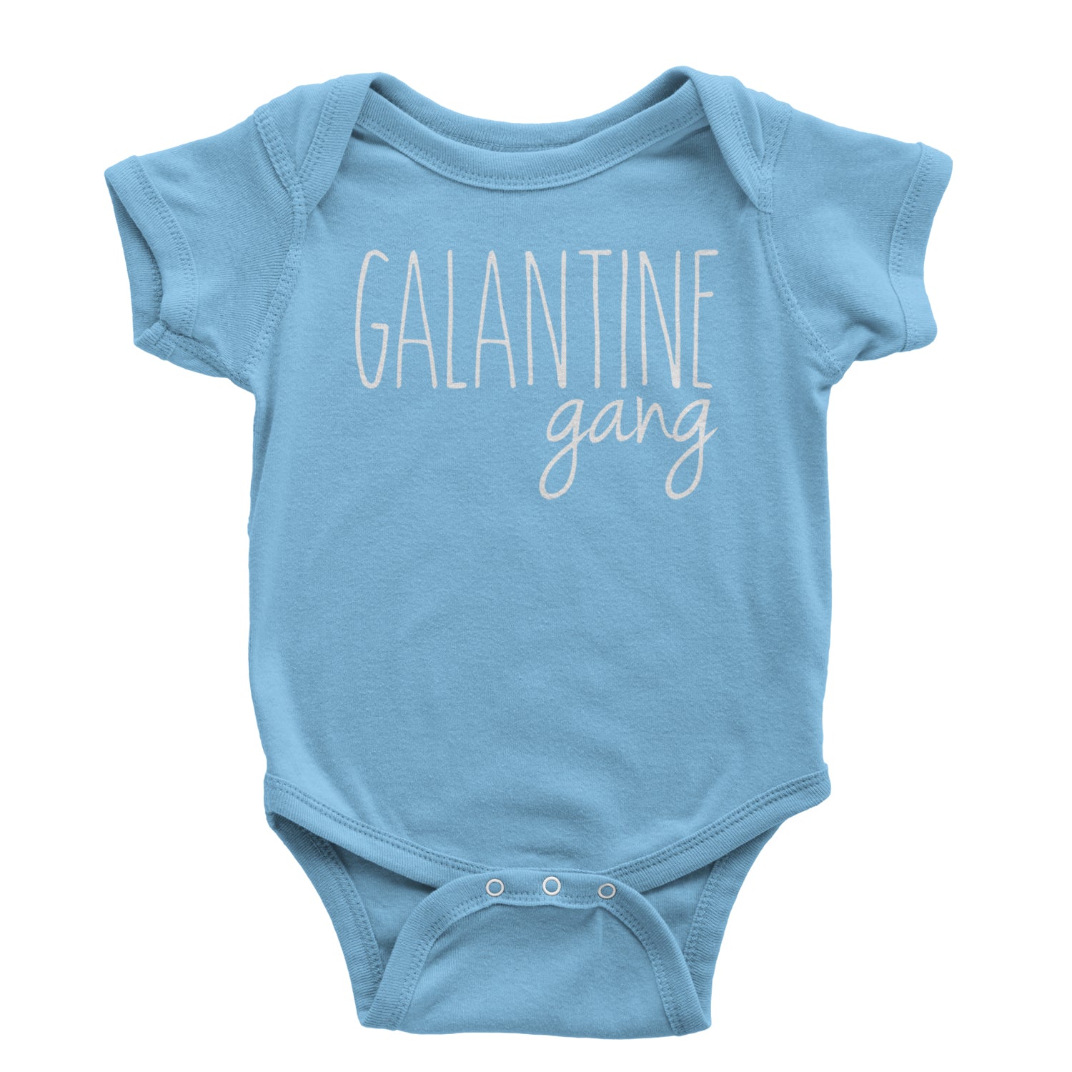 Galentine Gang Valentine's Shirt Infant One-Piece Romper Bodysuit and Toddler T-shirt Light Blue