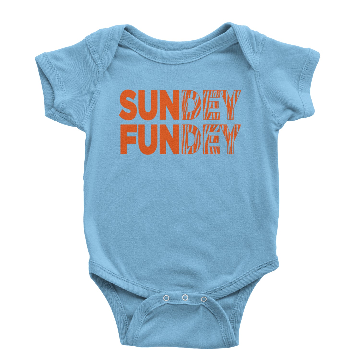 SunDEY FunDEY Sunday FundayInfant One-Piece Romper Bodysuit and Toddler T-shirt Light Blue