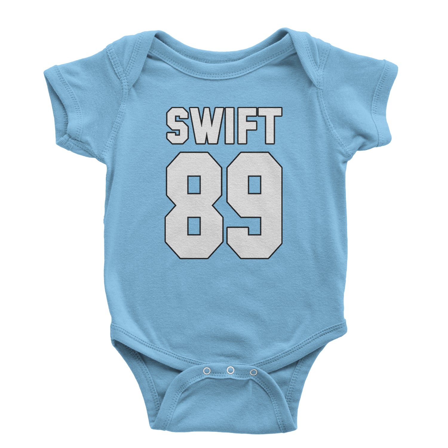 Swift 89 Birth Year Music Fan Era Poets Department Lover Infant One-Piece Romper Bodysuit and Toddler T-shirt Light Blue