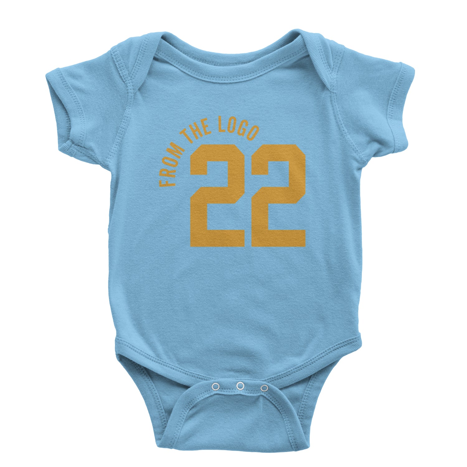 From The Logo #22 Basketball Infant One-Piece Romper Bodysuit and Toddler T-shirt Light Blue