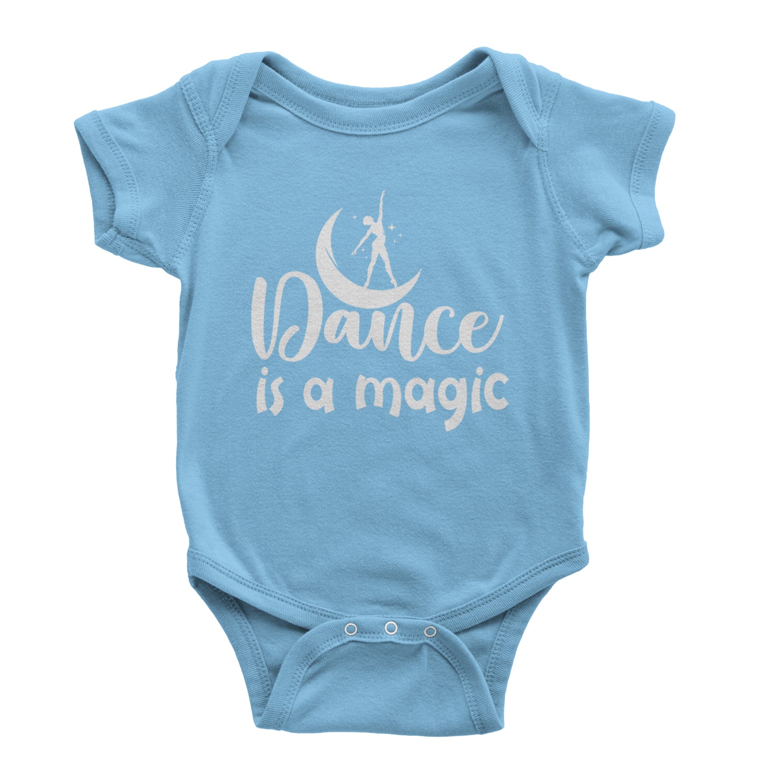 Dance Is Magic Infant One-Piece Romper Bodysuit and Toddler T-shirt Light Blue