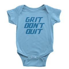 Grit Don't Quit Detroit Grit Infant One-Piece Romper Bodysuit and Toddler T-shirt Light Blue