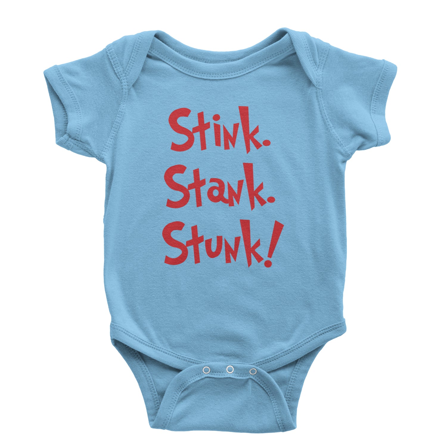 Stink Stank Stunk Gr-nch Infant One-Piece Romper Bodysuit and Toddler T-shirt Light Blue