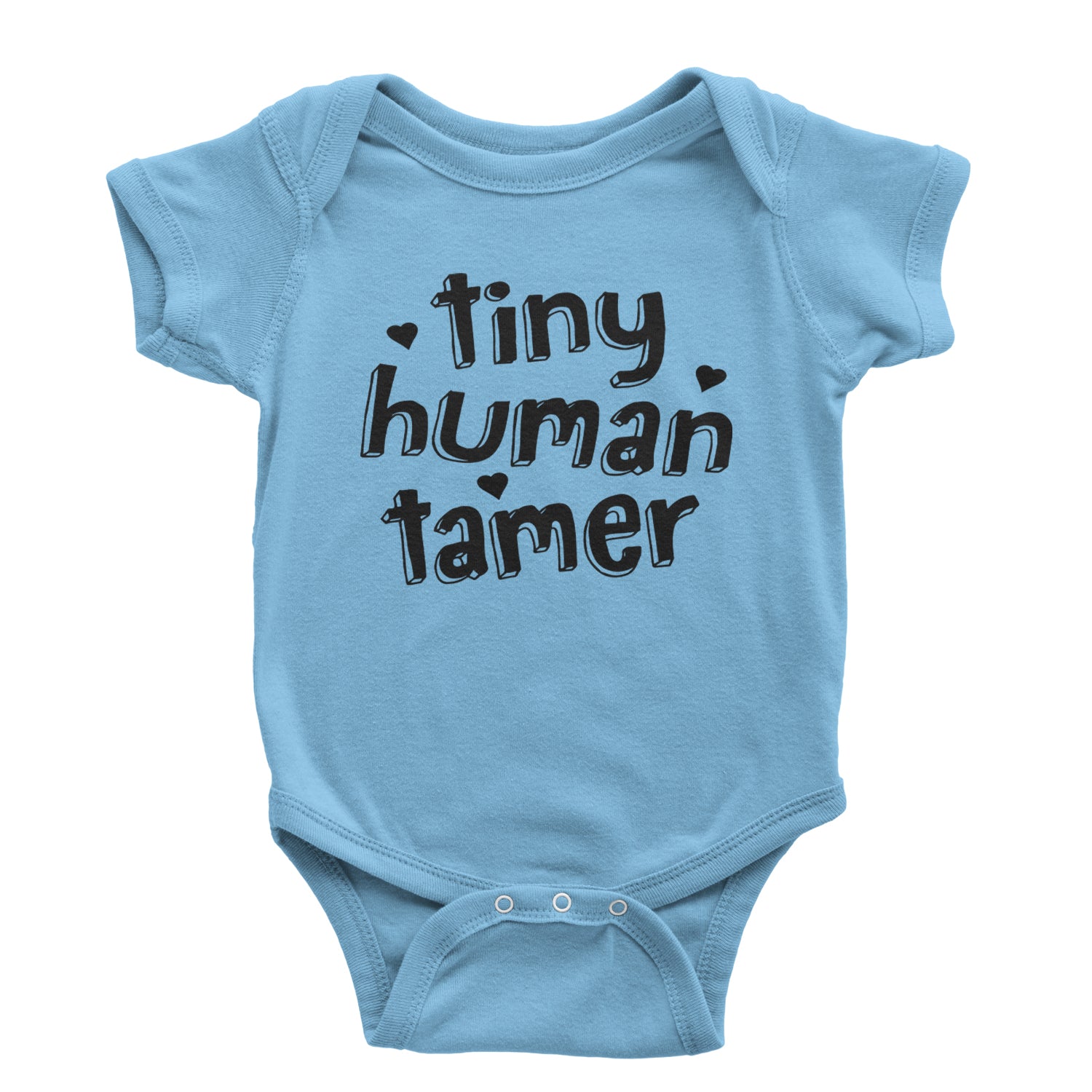 Tiny Human Tamer Teacher Infant One-Piece Romper Bodysuit and Toddler T-shirt Light Blue