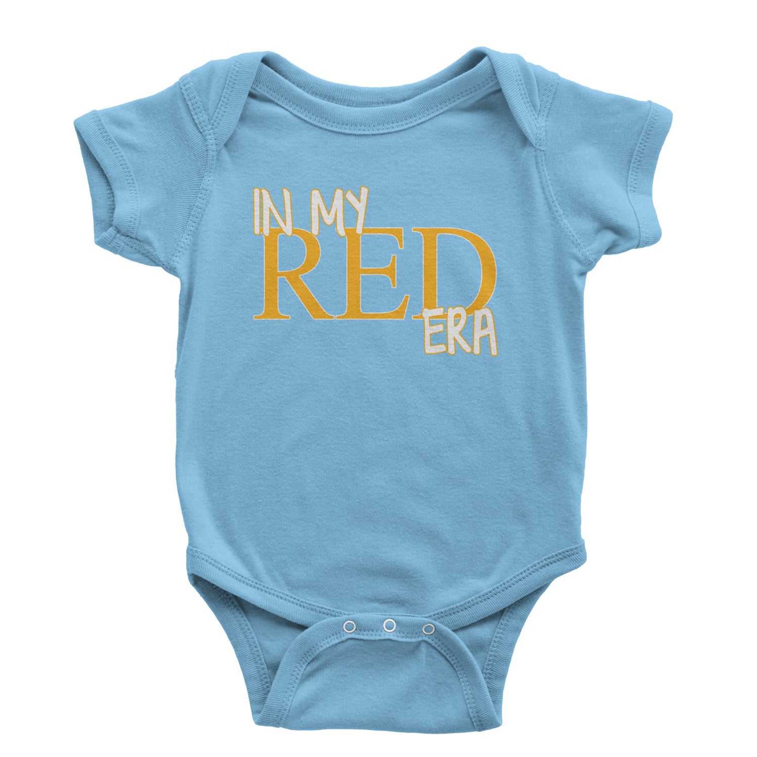 In My Red Era Kansas City Infant One-Piece Romper Bodysuit and Toddler T-shirt Light Blue