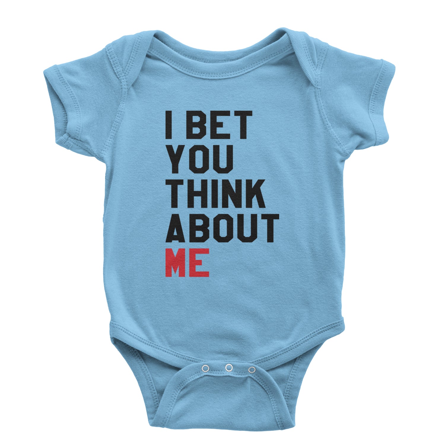 I Bet You Think About Me New TTPD Era Infant One-Piece Romper Bodysuit and Toddler T-shirt Light Blue