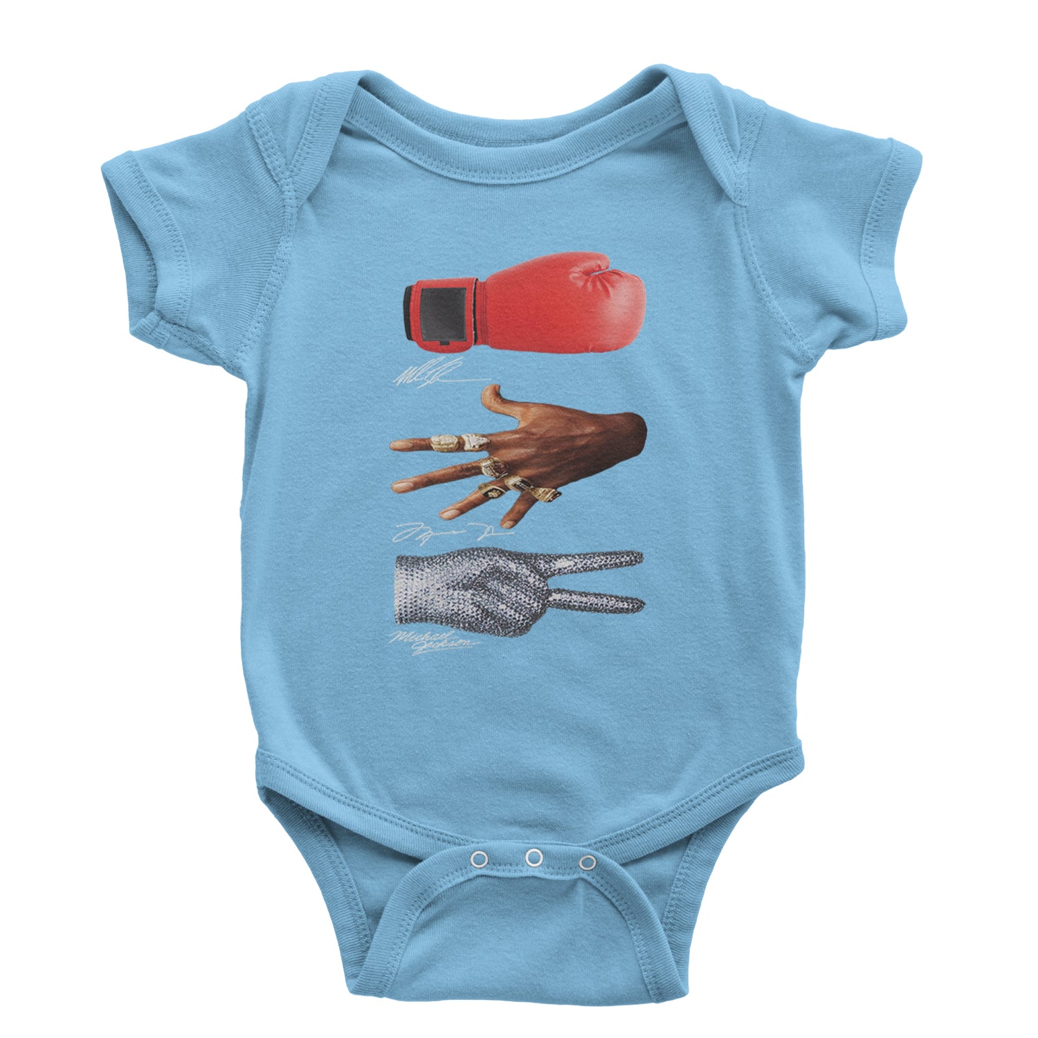 Tyson Jordan Jackson Iconic Michaels Infant One-Piece Romper Bodysuit and Toddler T-shirt Light Blue