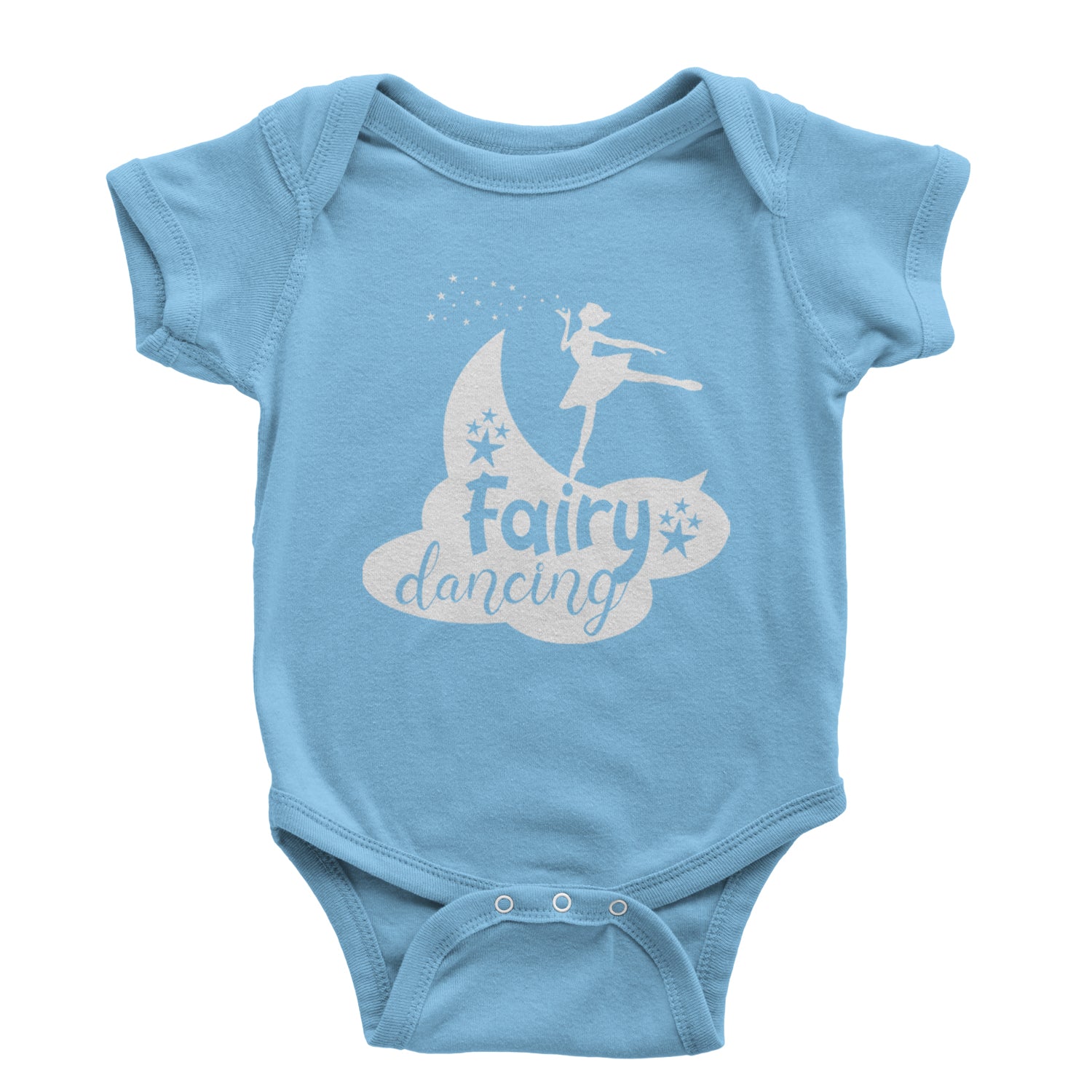 Fairy Dancing Infant One-Piece Romper Bodysuit and Toddler T-shirt Light Blue