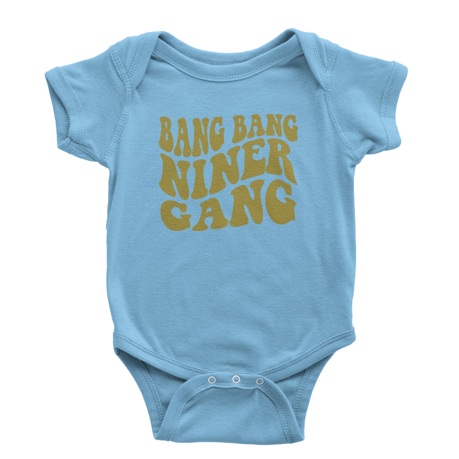 WAVE Bang Bang Nin-r Gang San Francisco Infant One-Piece Romper Bodysuit and Toddler T-shirt Light Blue